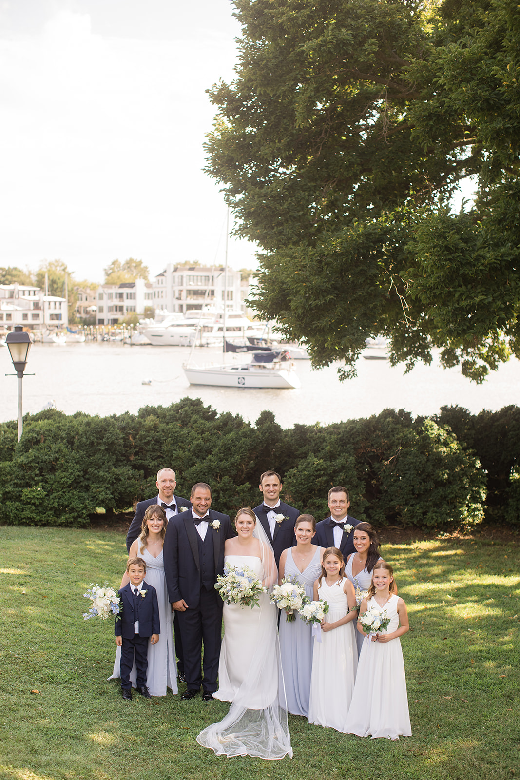 full wedding party portrait