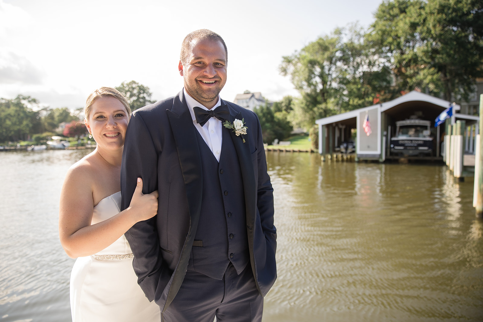 bride and groom portrait