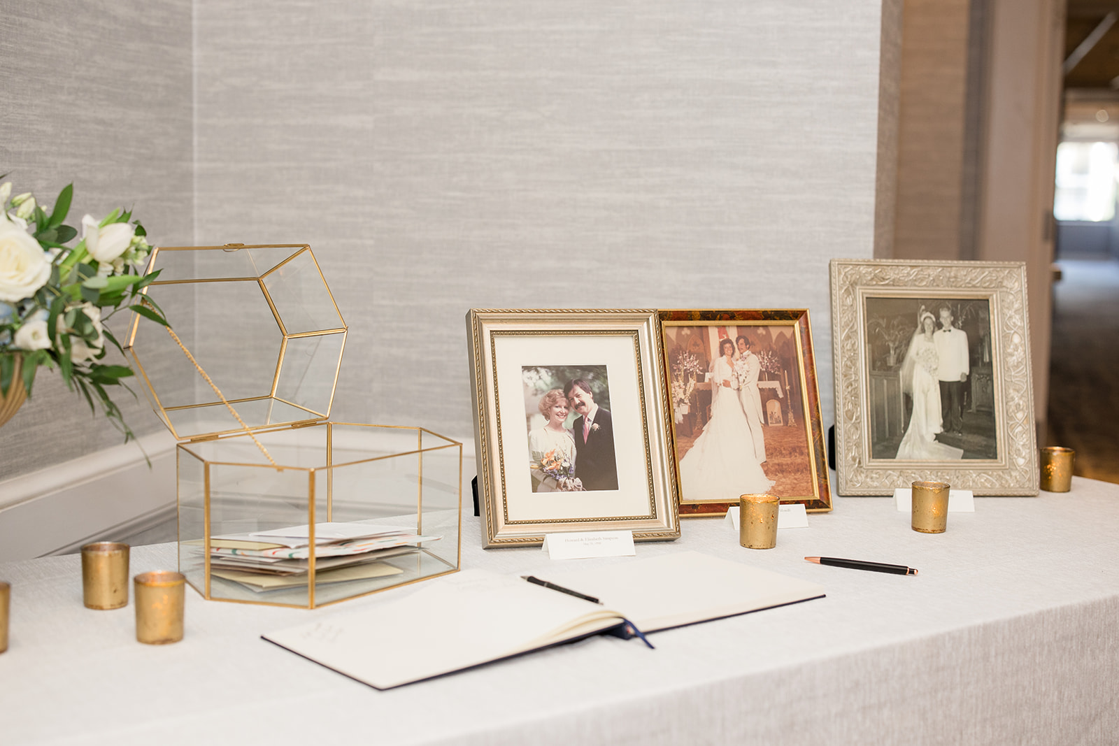 wedding gift and guestbook table