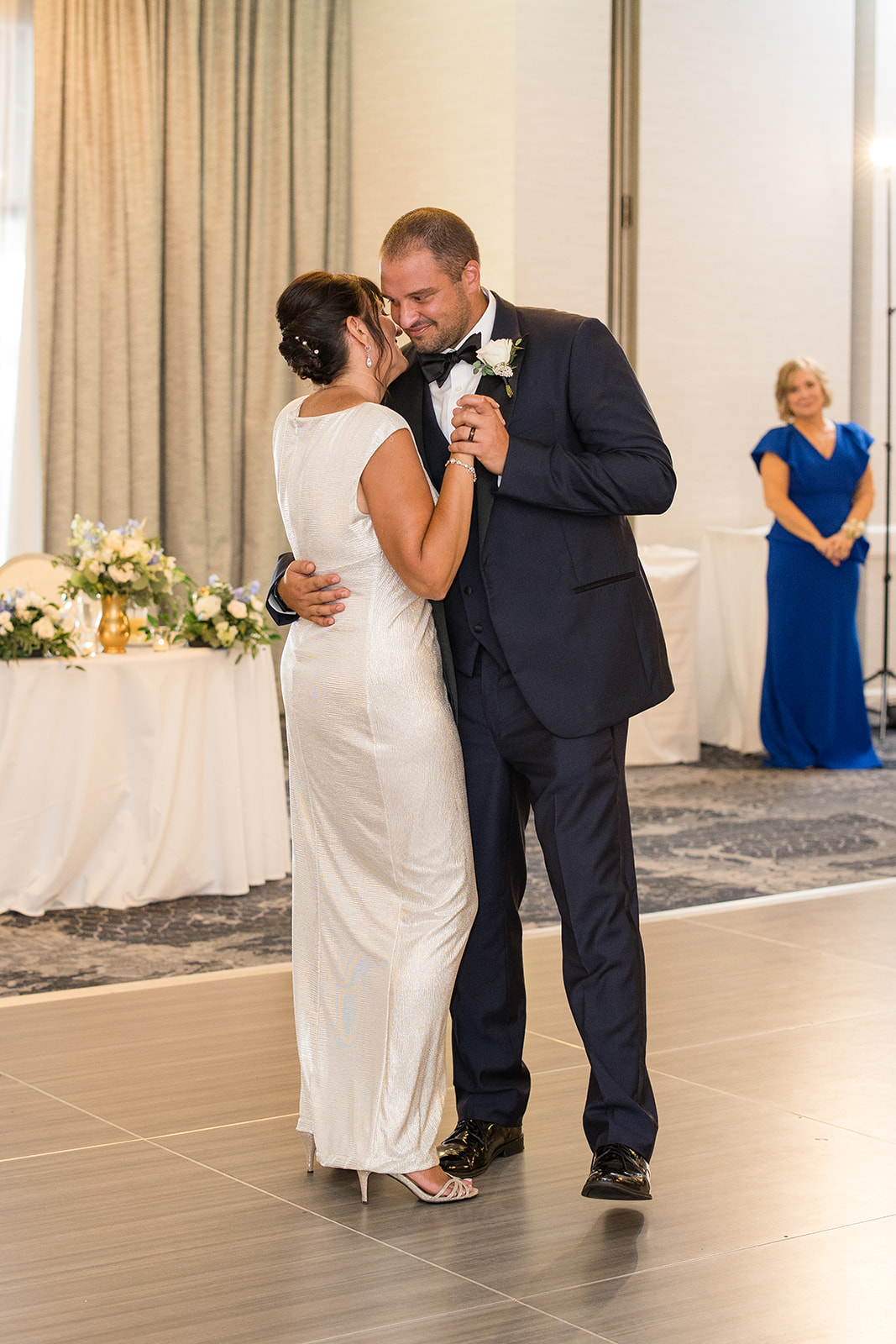 mother and son groom dance