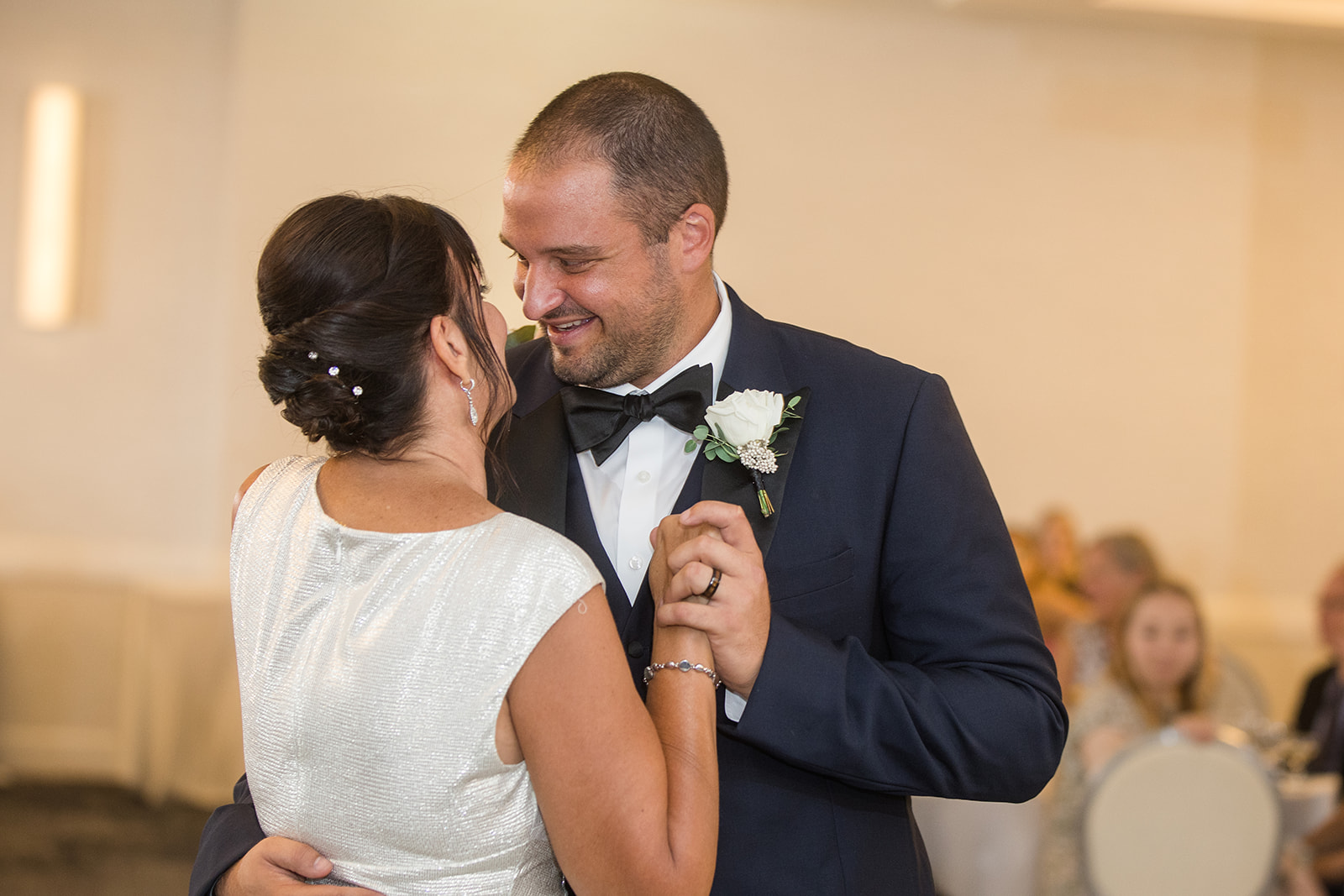 mother and son groom dance