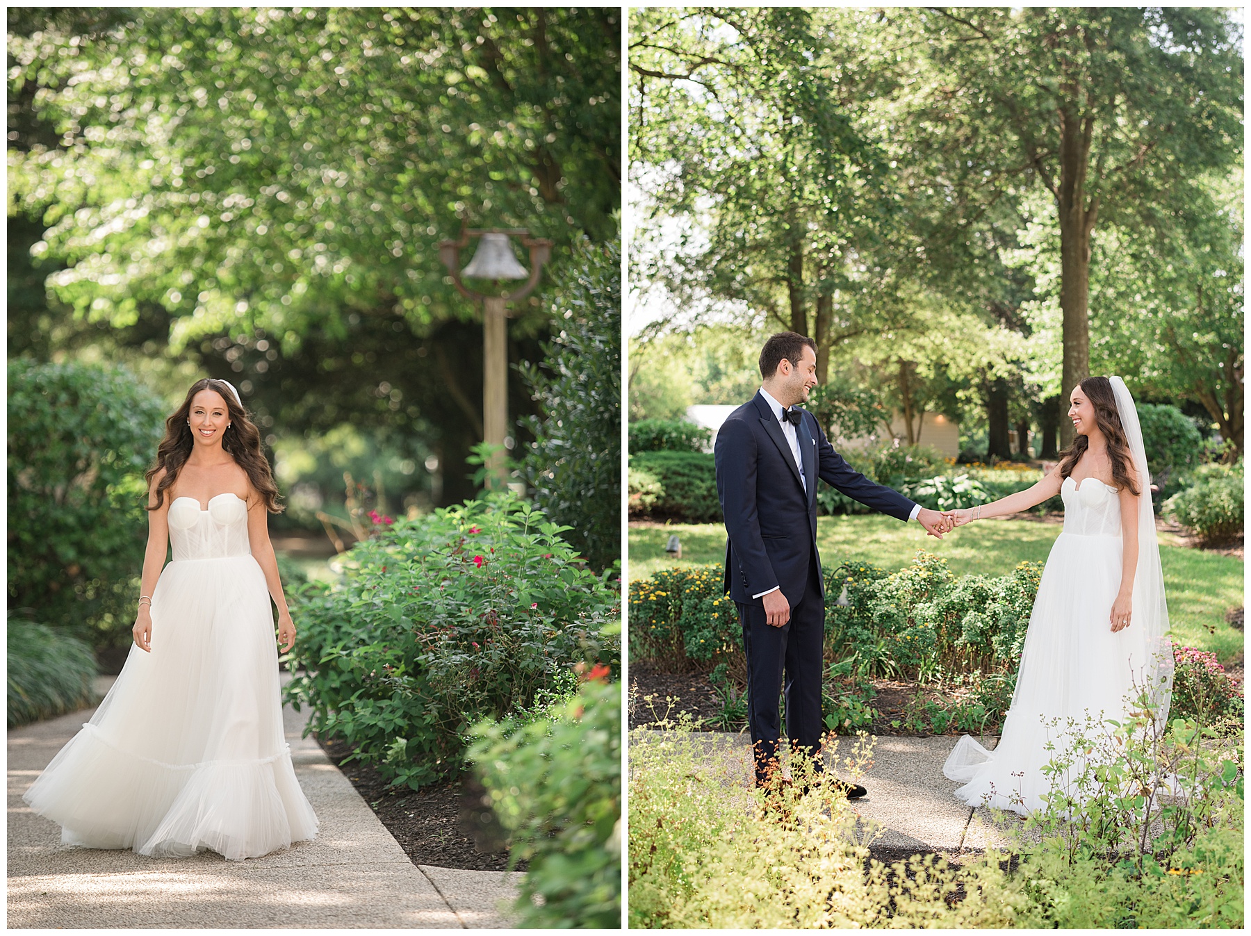 bride and groom first look at kent island resort