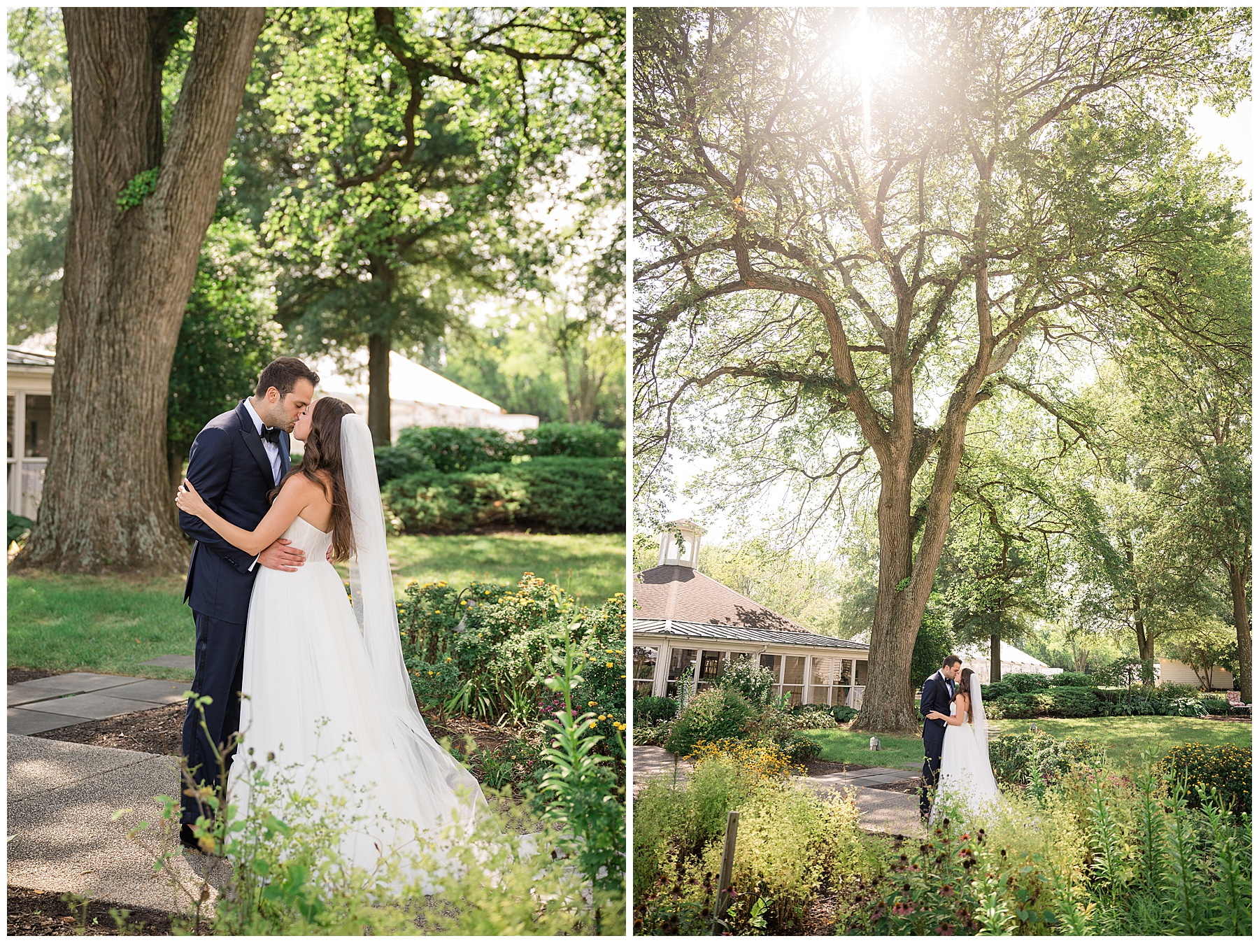 bride and groom portraits at kent island resort