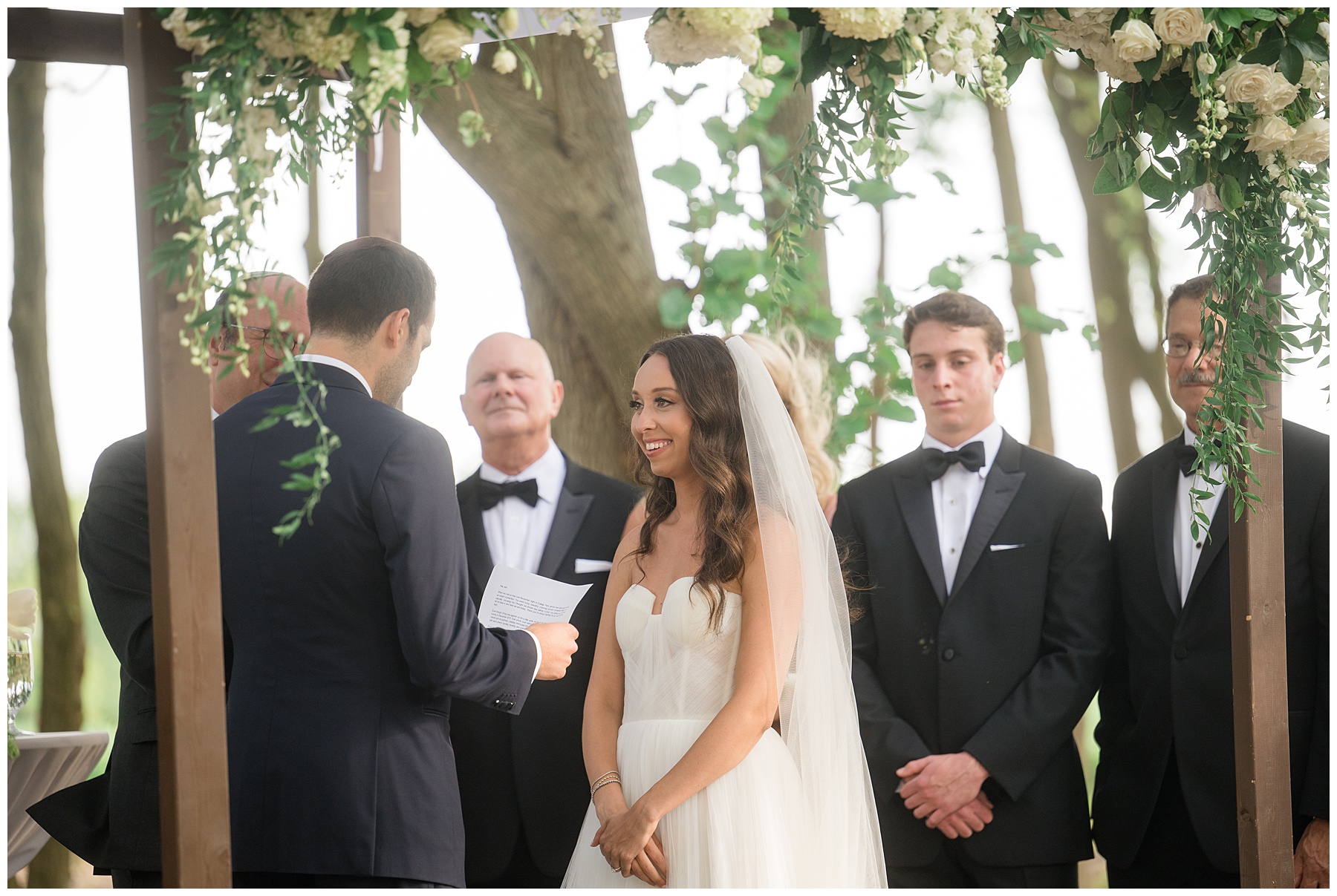 bride and groom during wedding ceremony