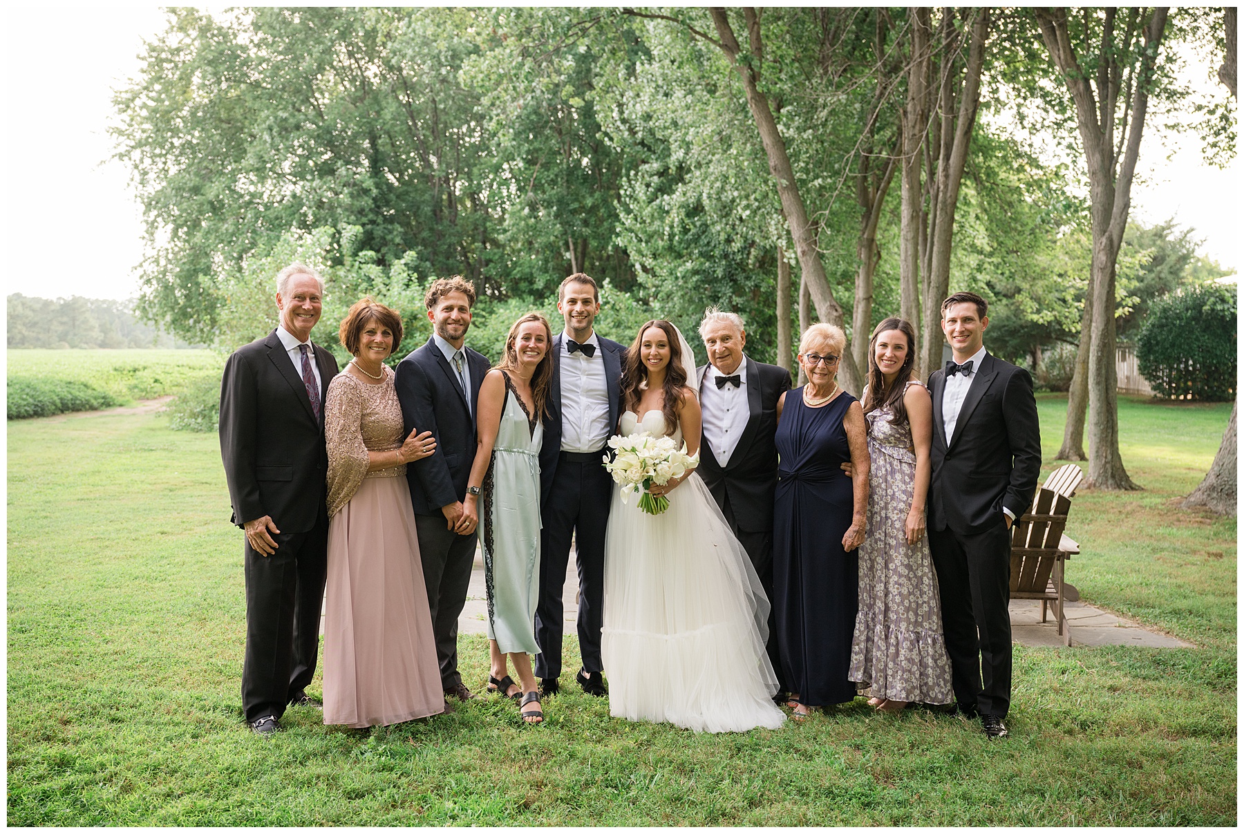 large family formal portrait