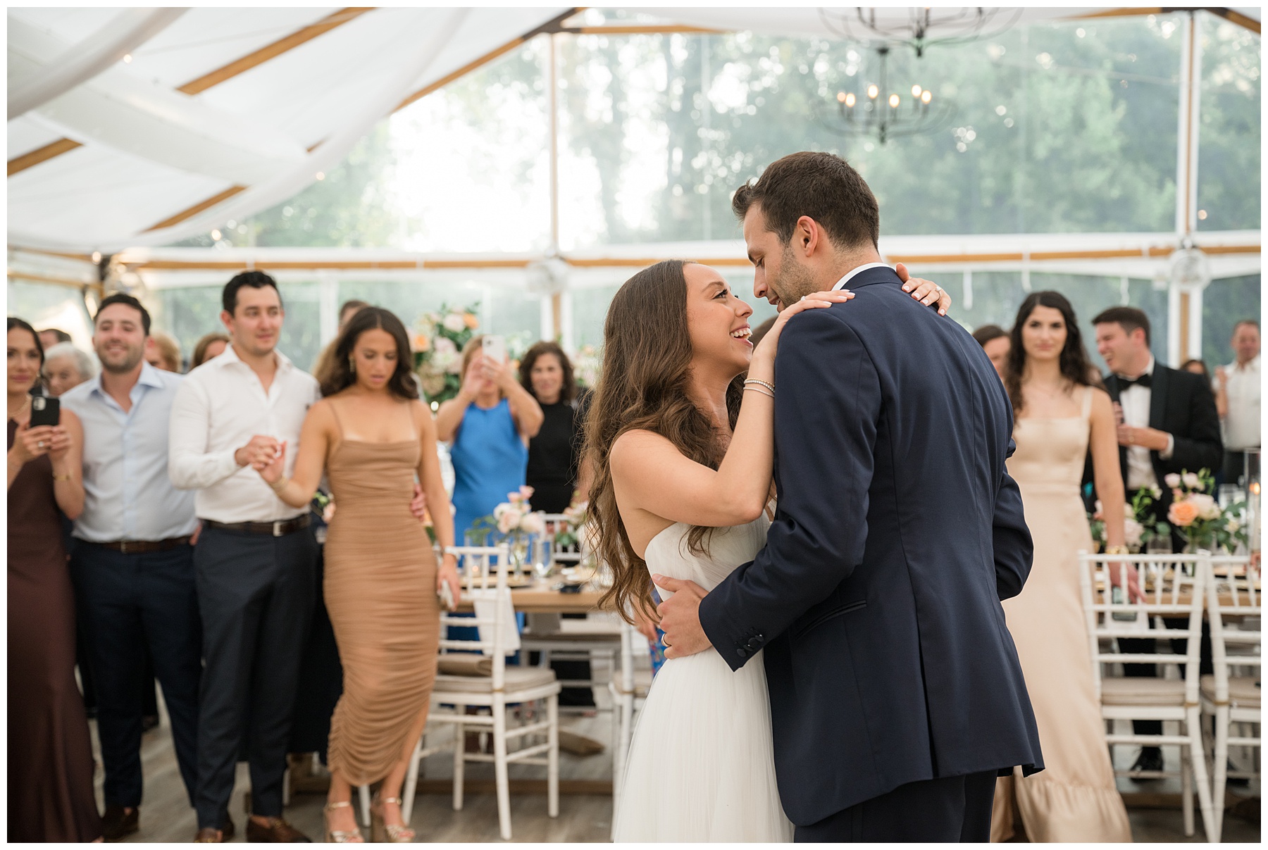 bride and groom first dance