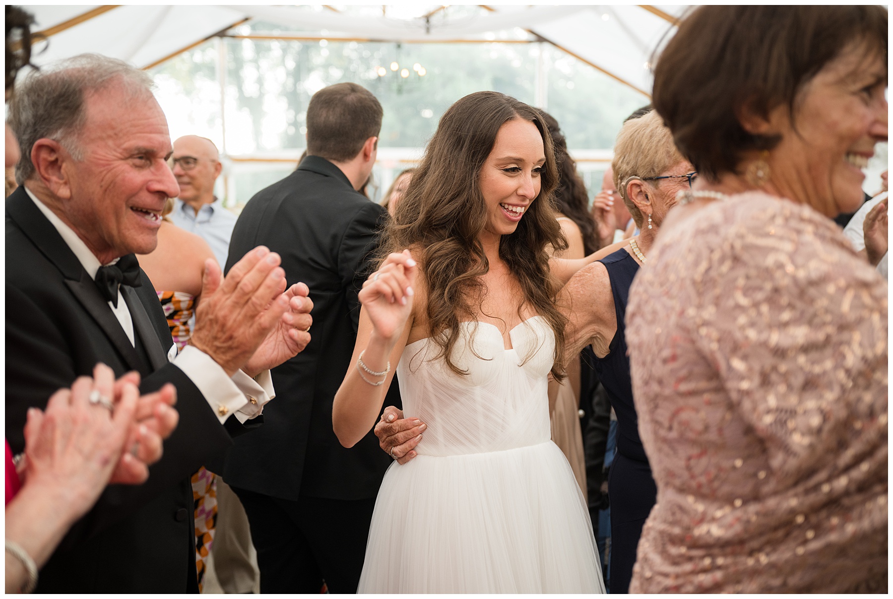 bride dancing at wedding reception