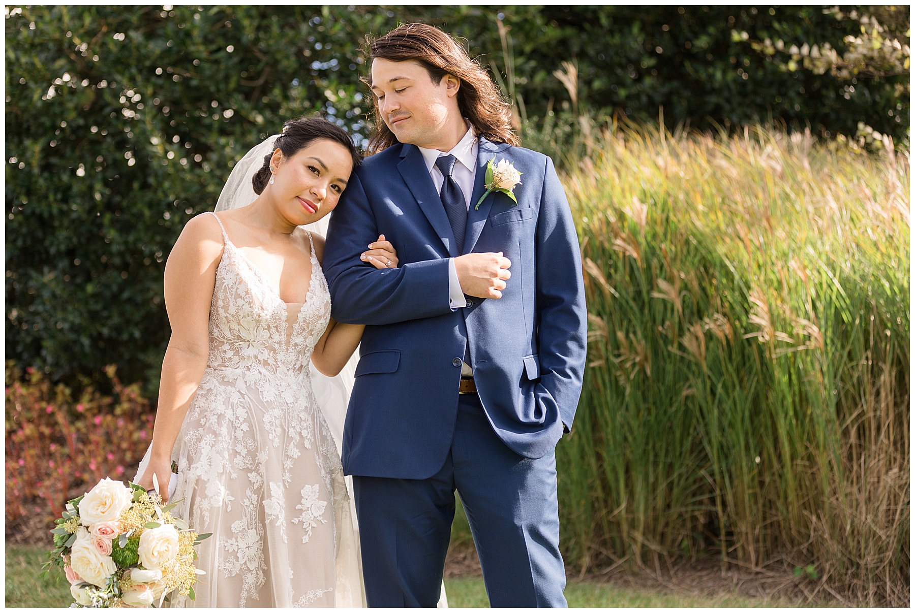 bride and groom portrait