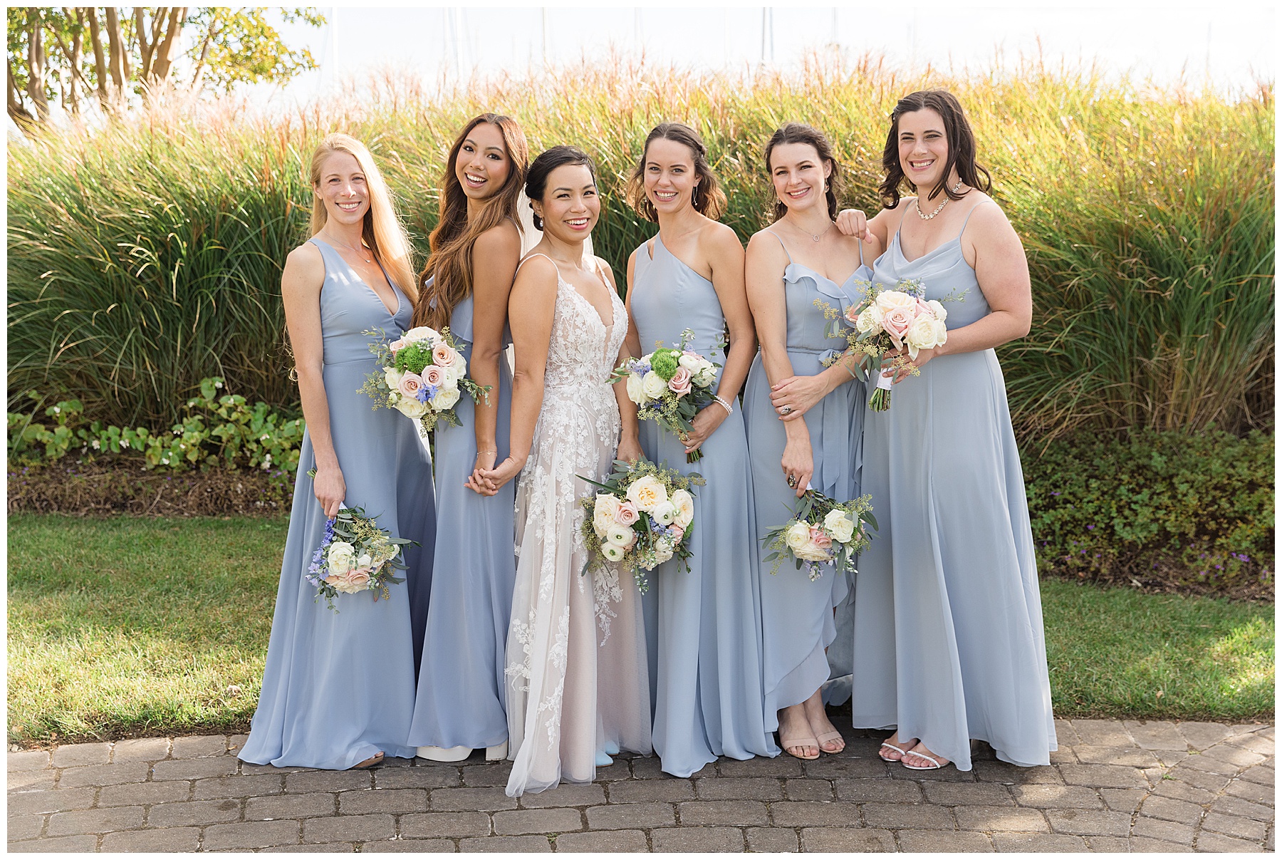 bride and bridesmaids