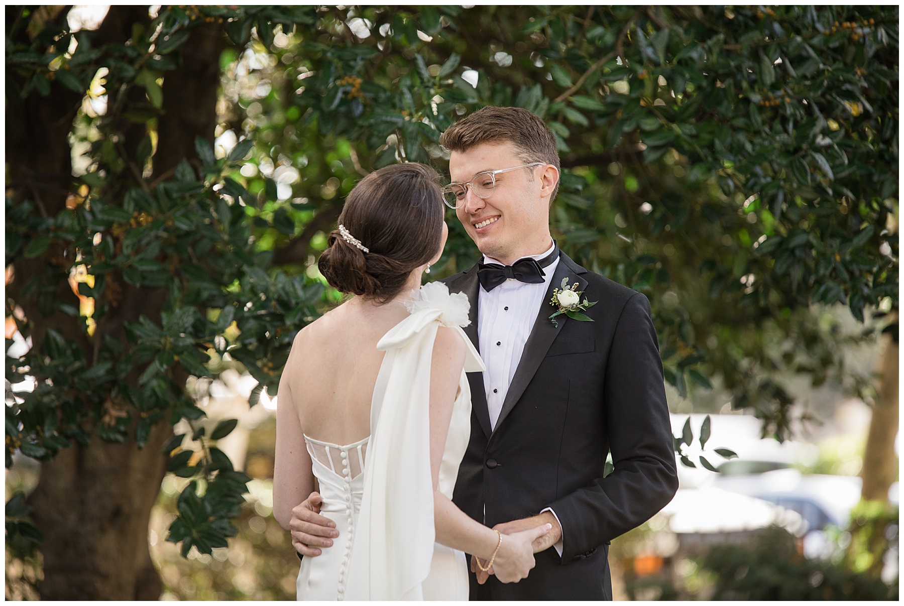 bride and groom portrait