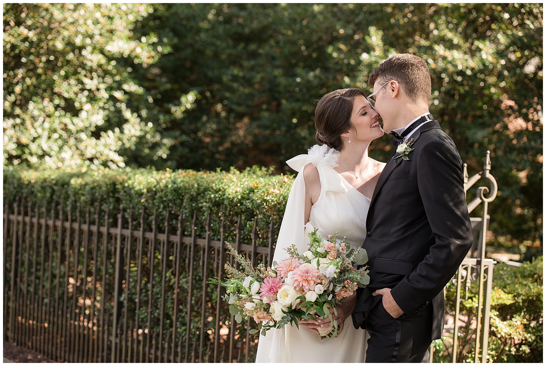 bride and groom portrait