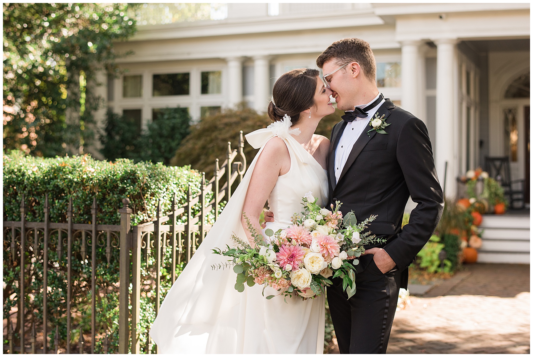 bride and groom portrait