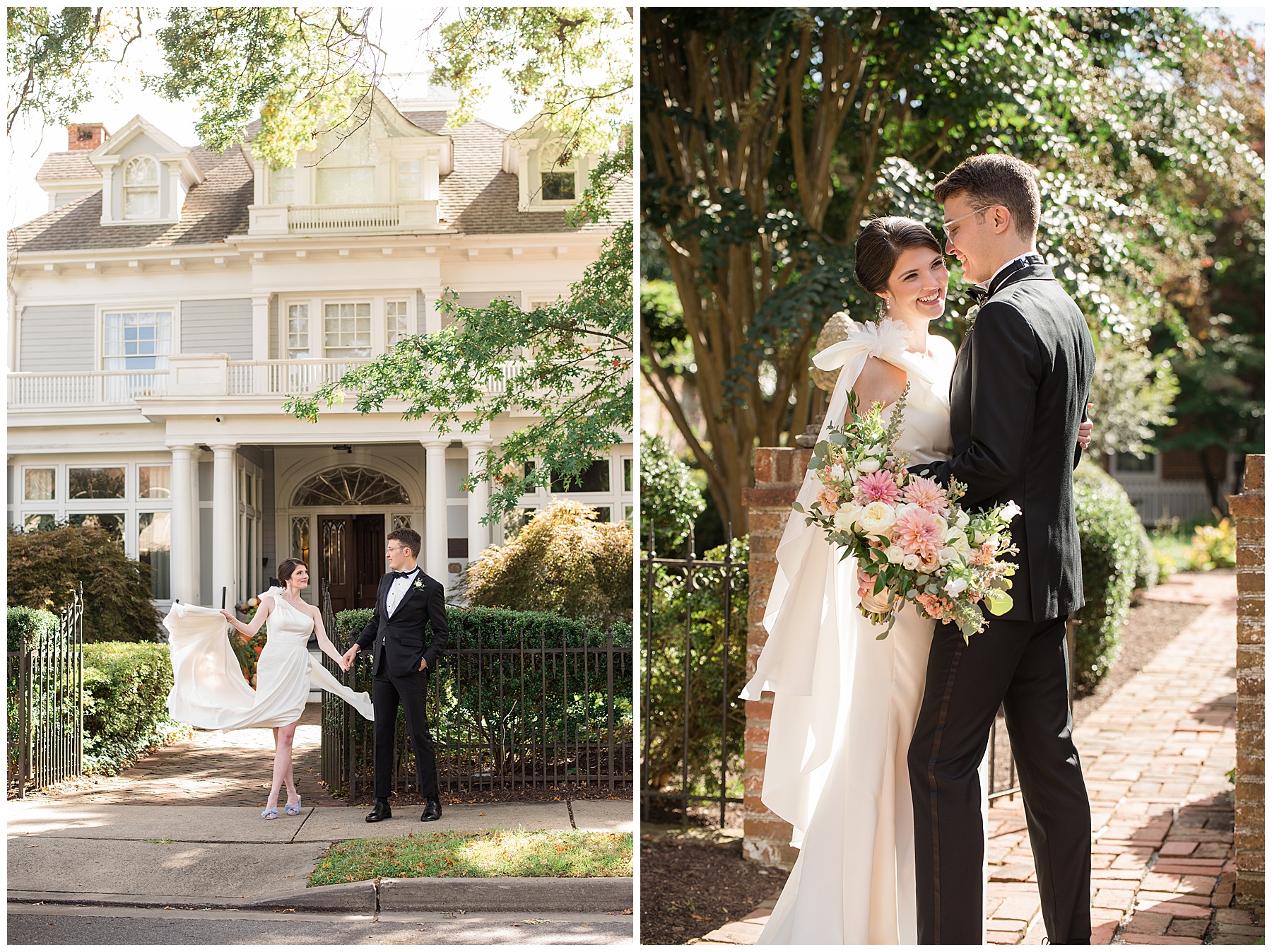 bride and groom portrait