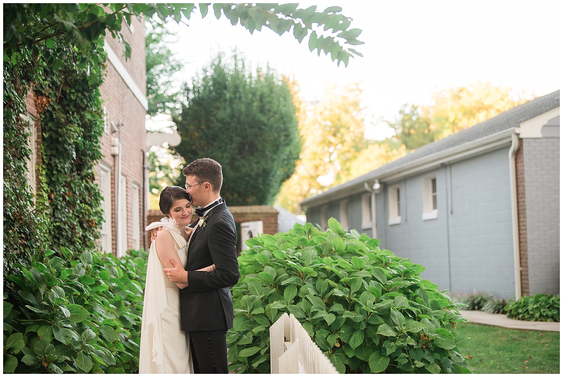 bride and groom portraits in Easton