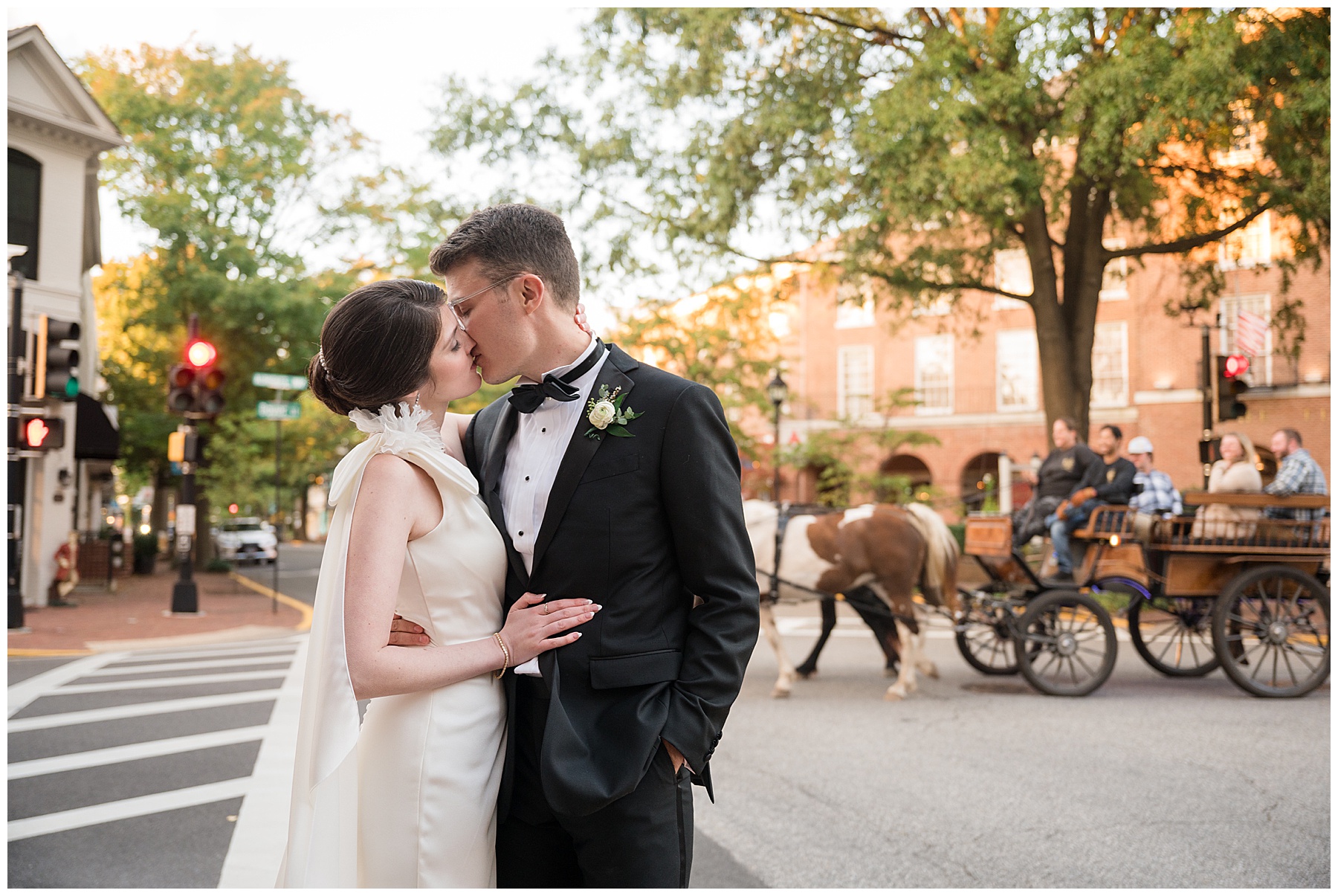 bride and groom portraits in Easton tidewater inn