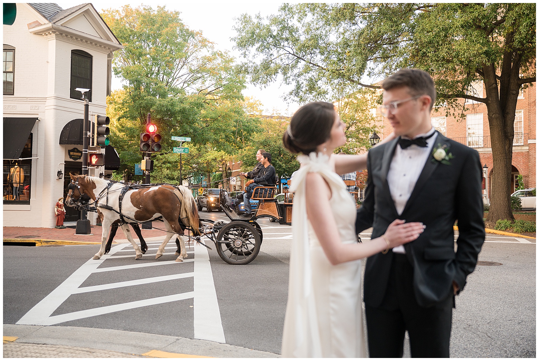 bride and groom portraits in Easton tidewater inn