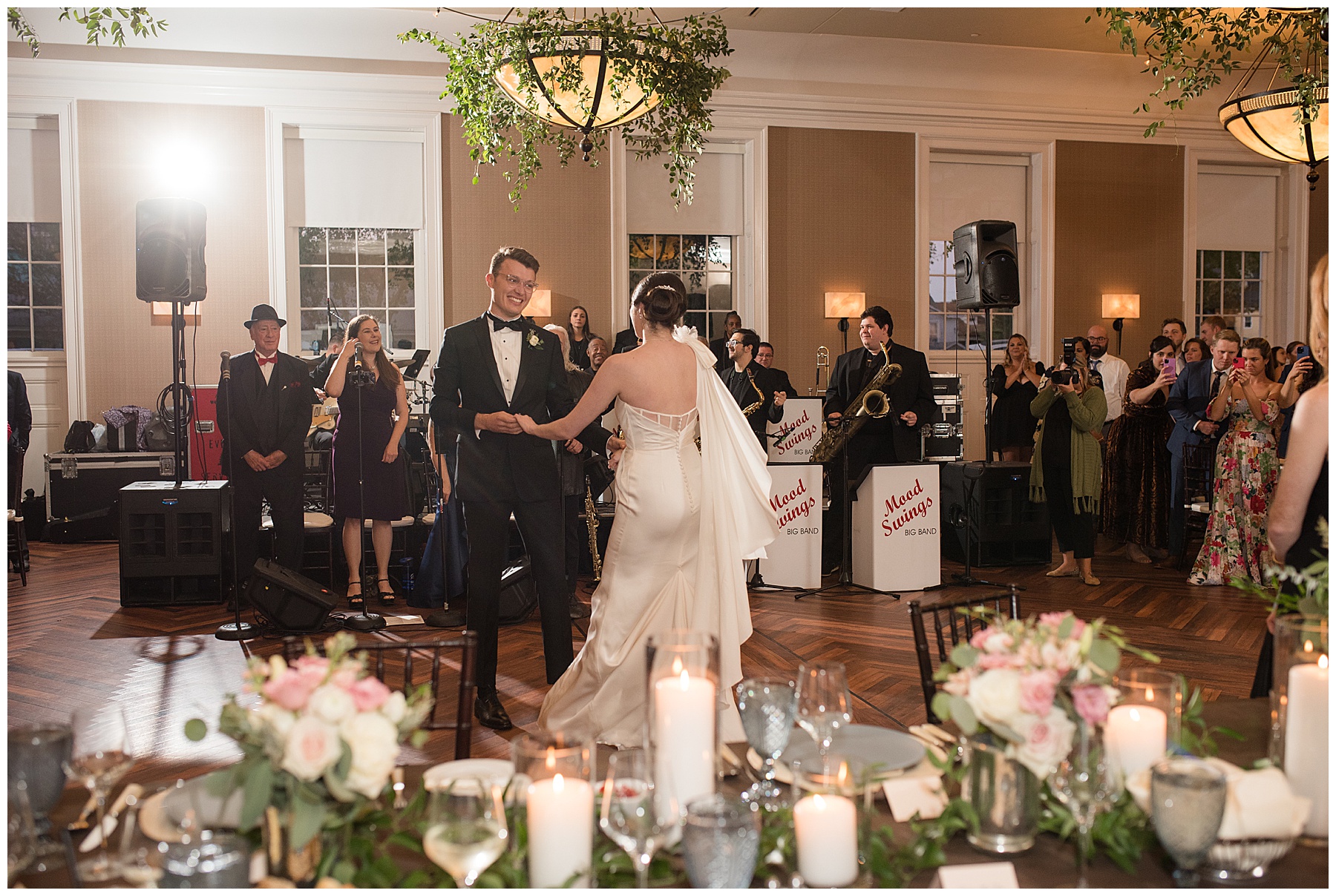 bride and groom first dance