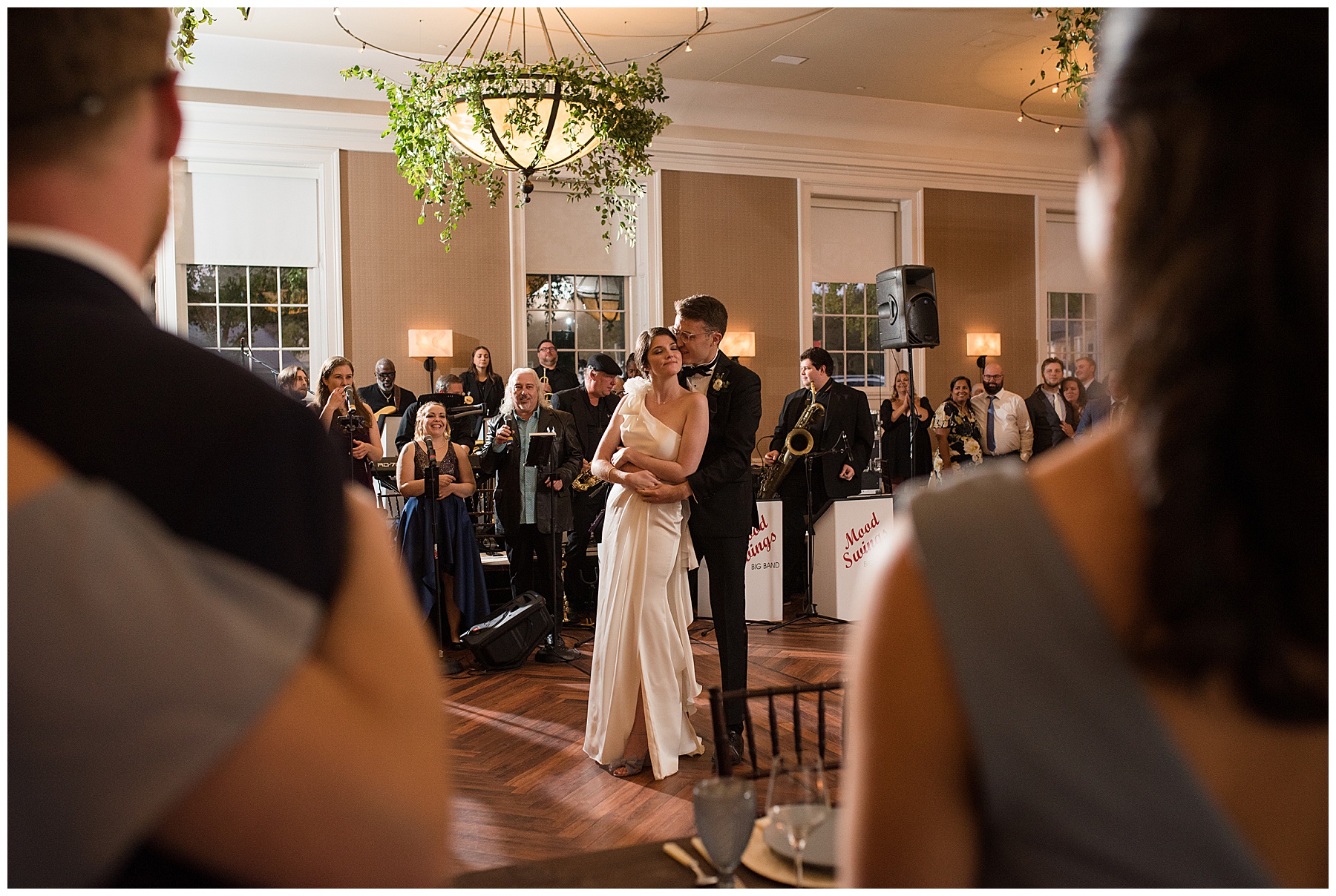 bride and groom first dance