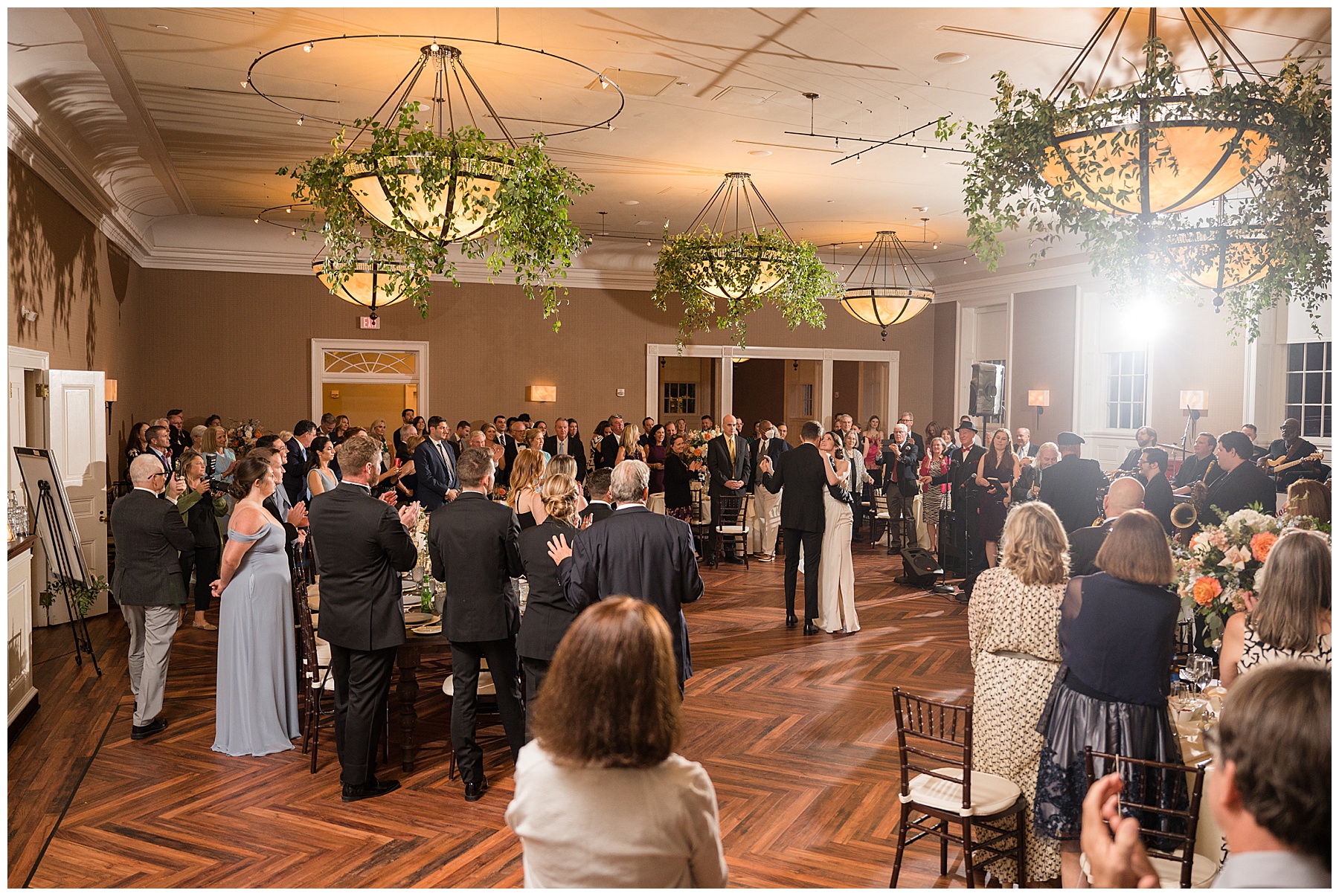 bride and groom first dance