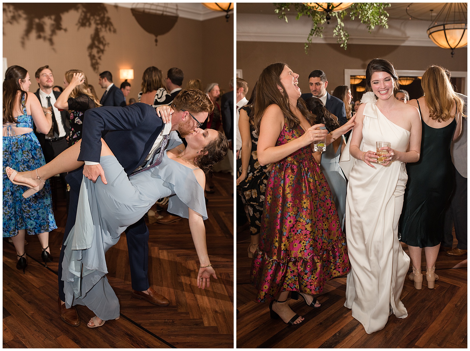 guests candid dancing