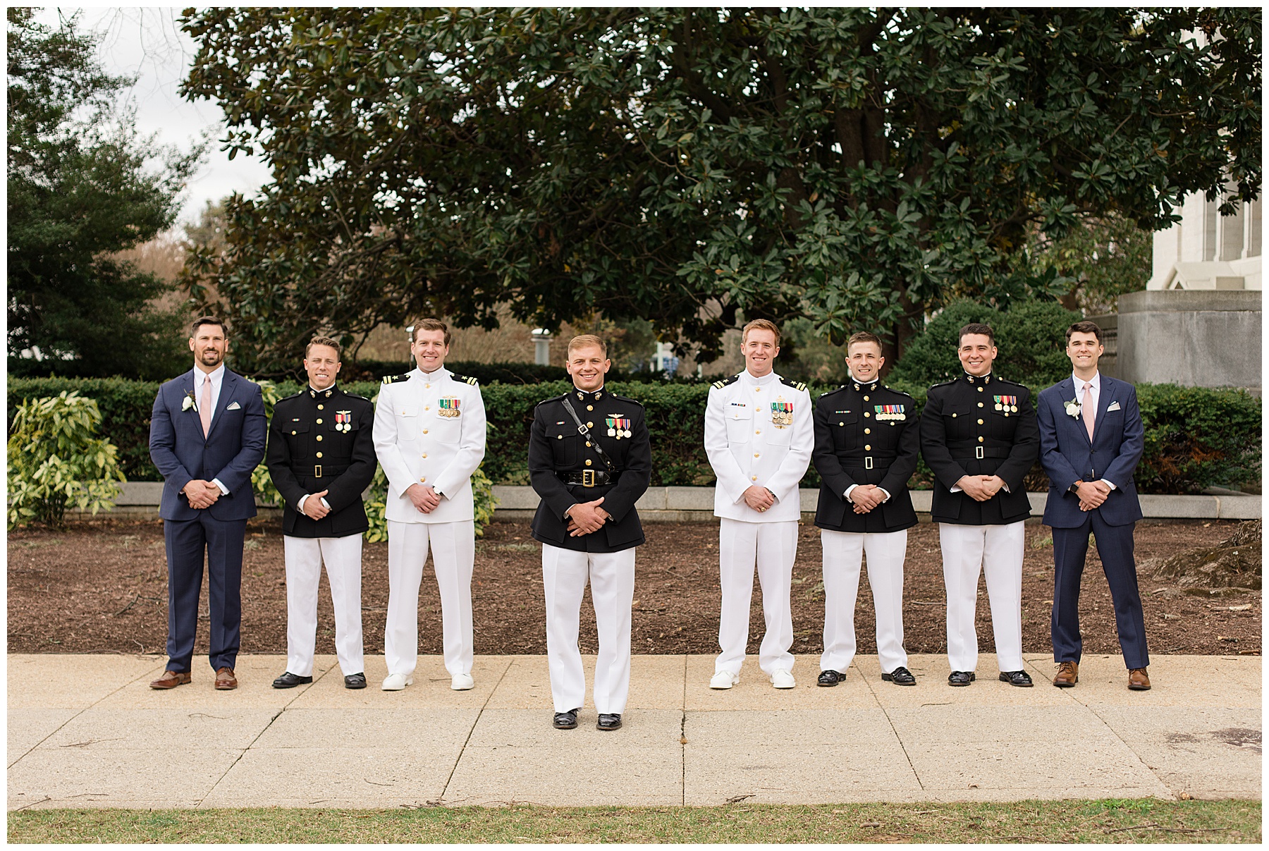 groom and groomsmen