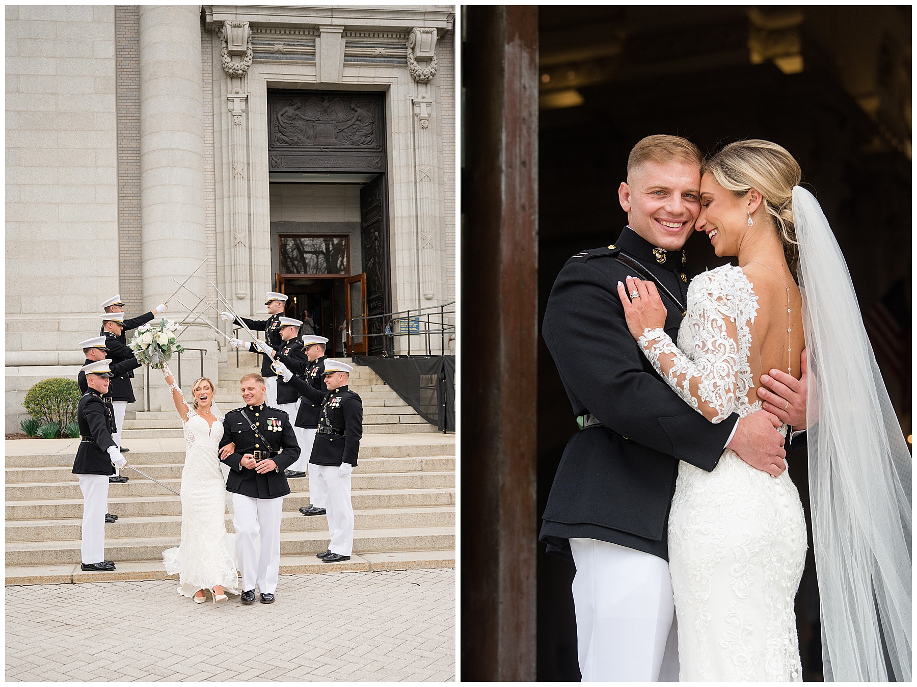 wedding ceremony at usna chapel sword arch welcome to the navy