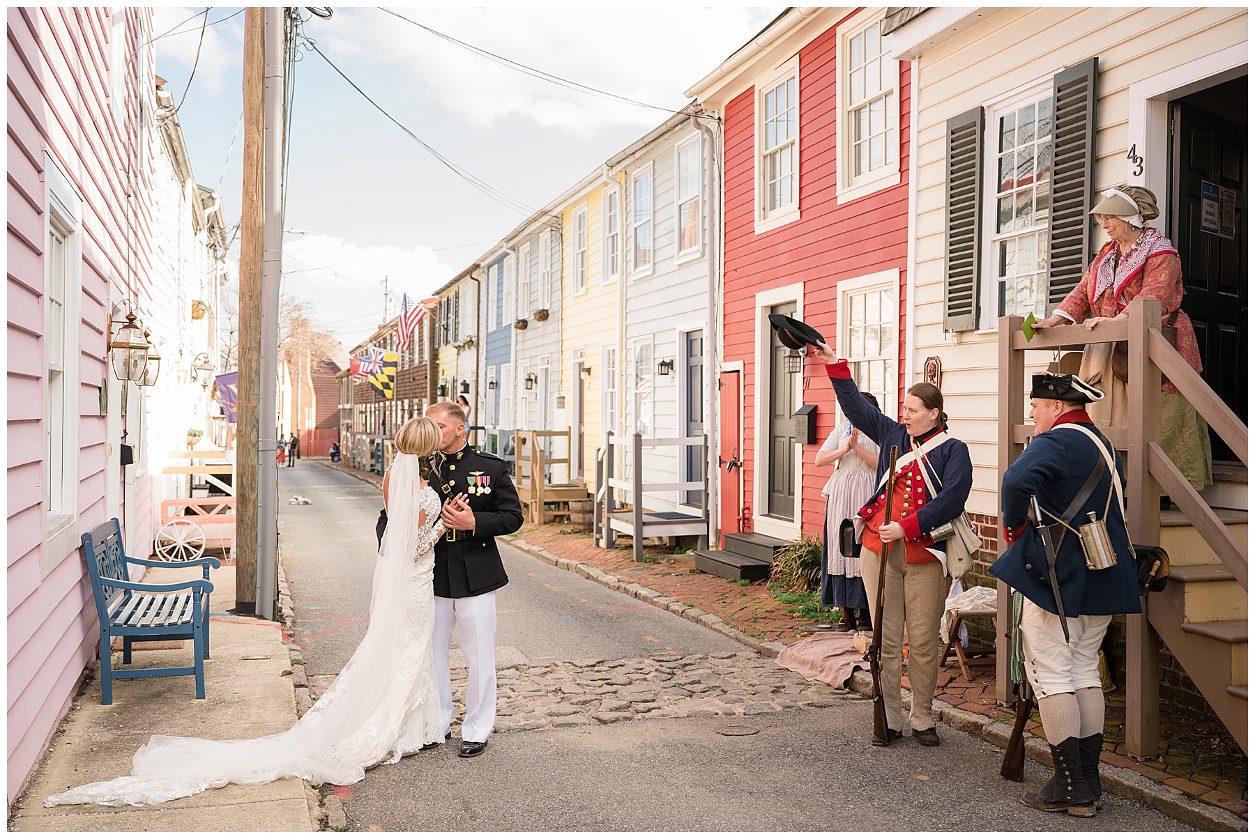 wedding couple portrait in annapolis