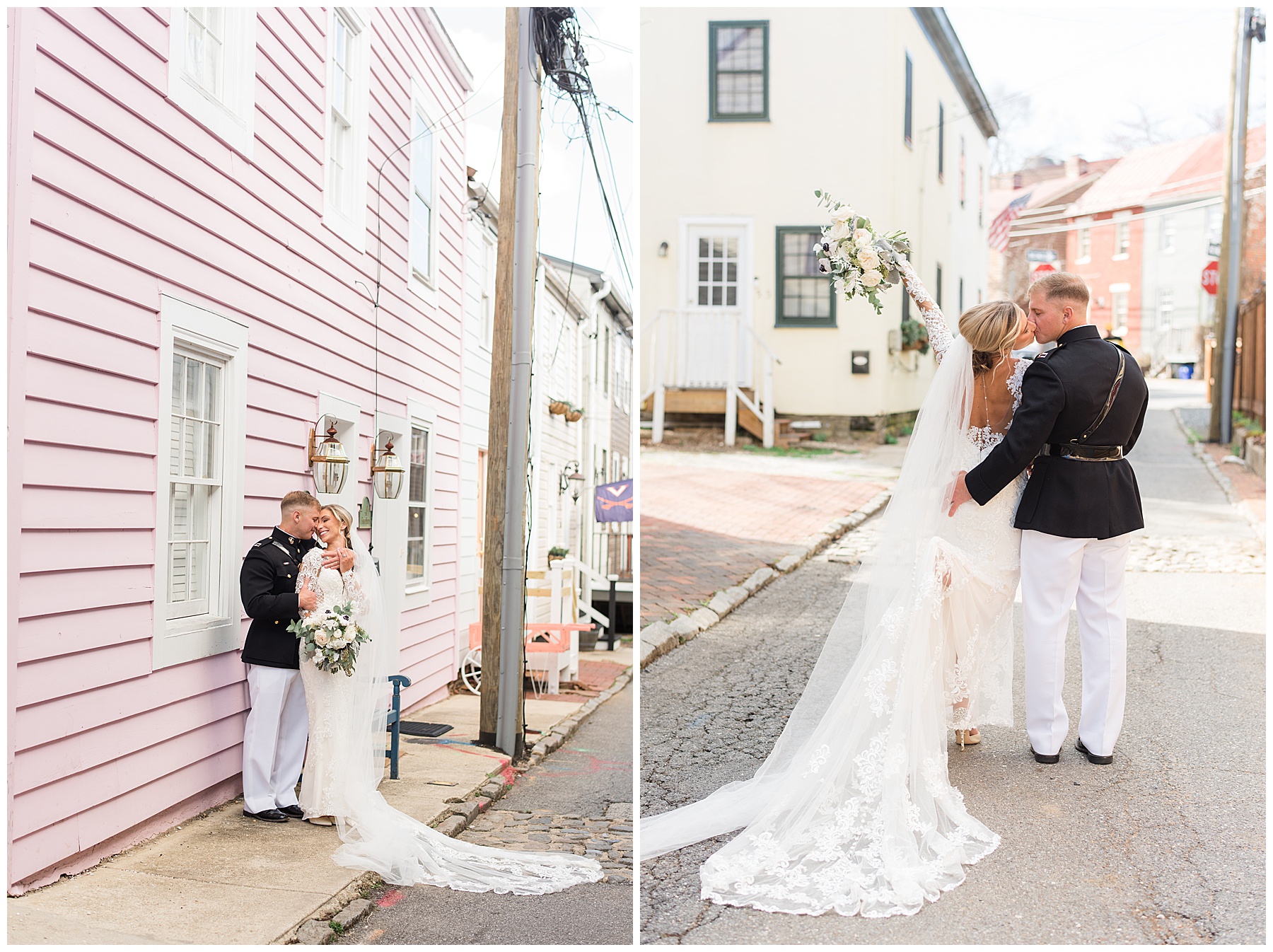 wedding couple portrait in annapolis