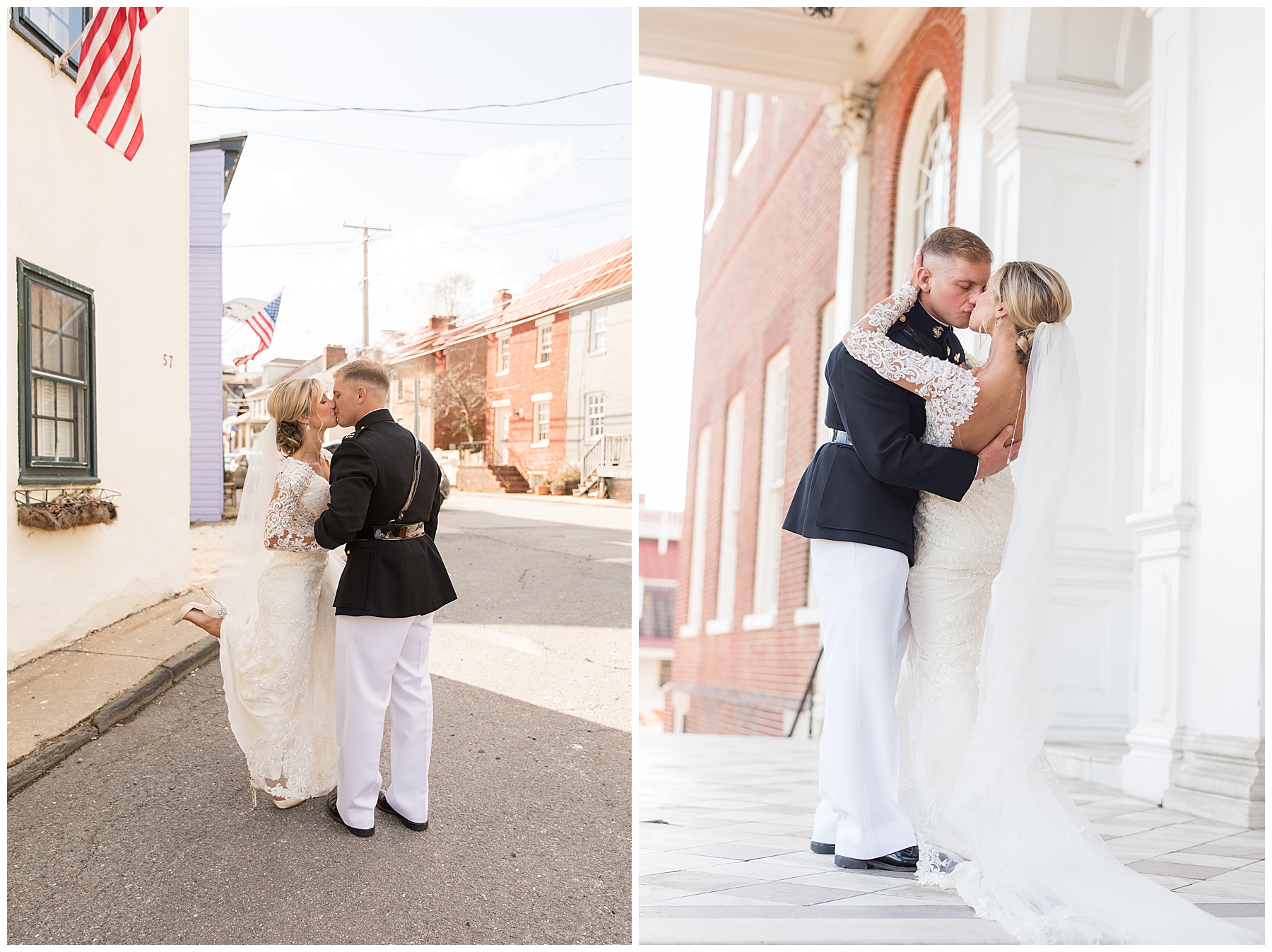 wedding couple portrait in annapolis