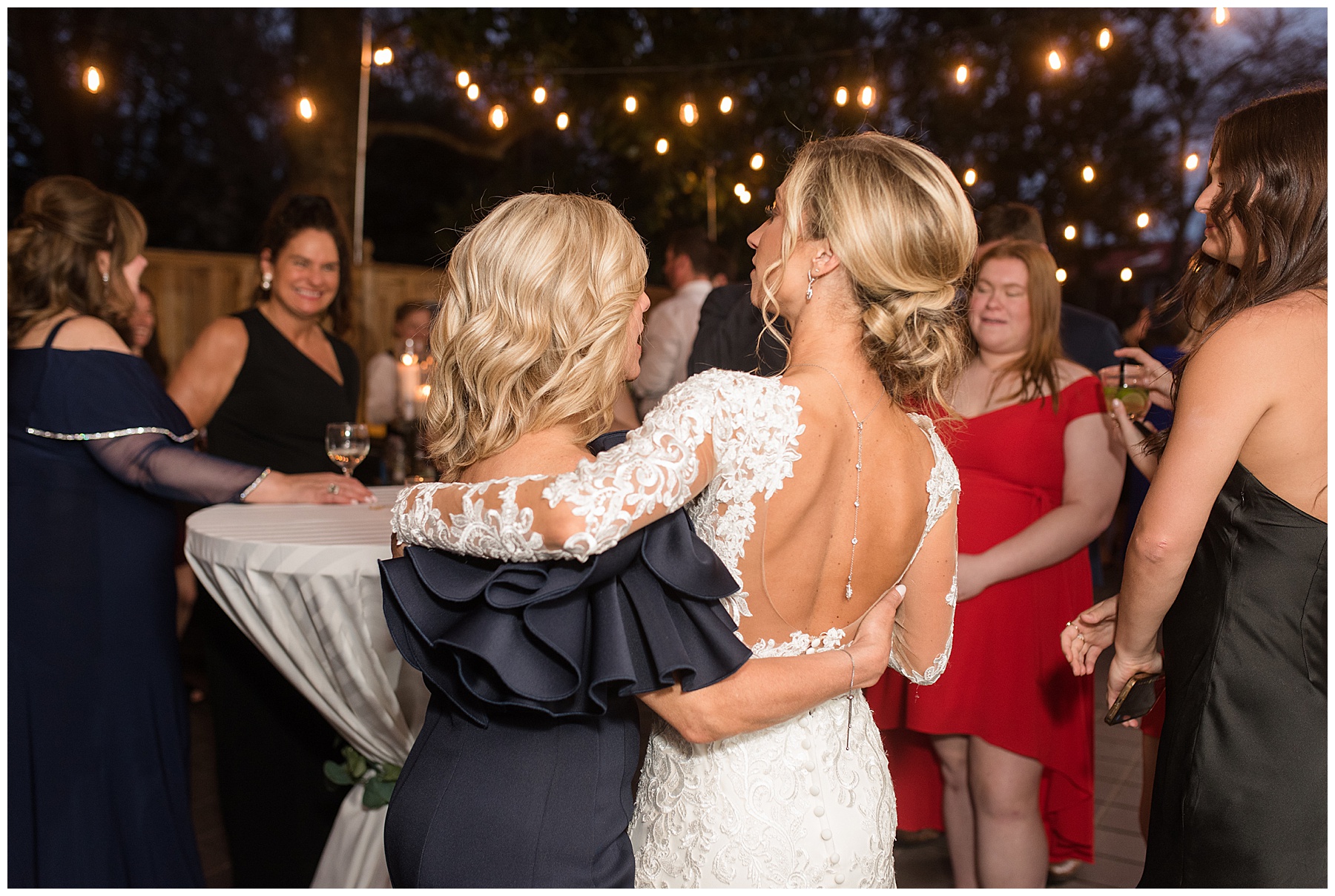 bride dances with mom calvert house wedding