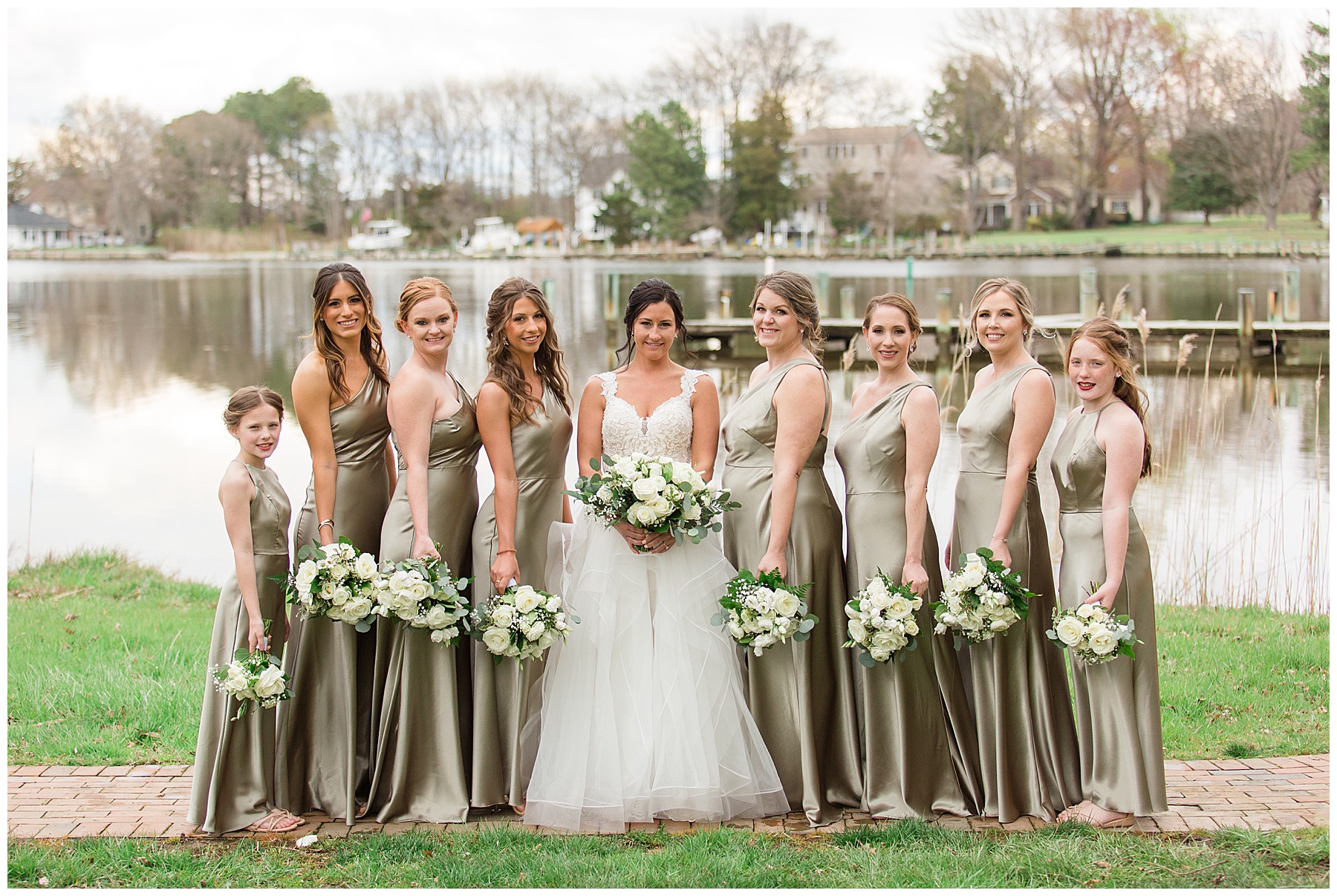 bride and bridesmaids