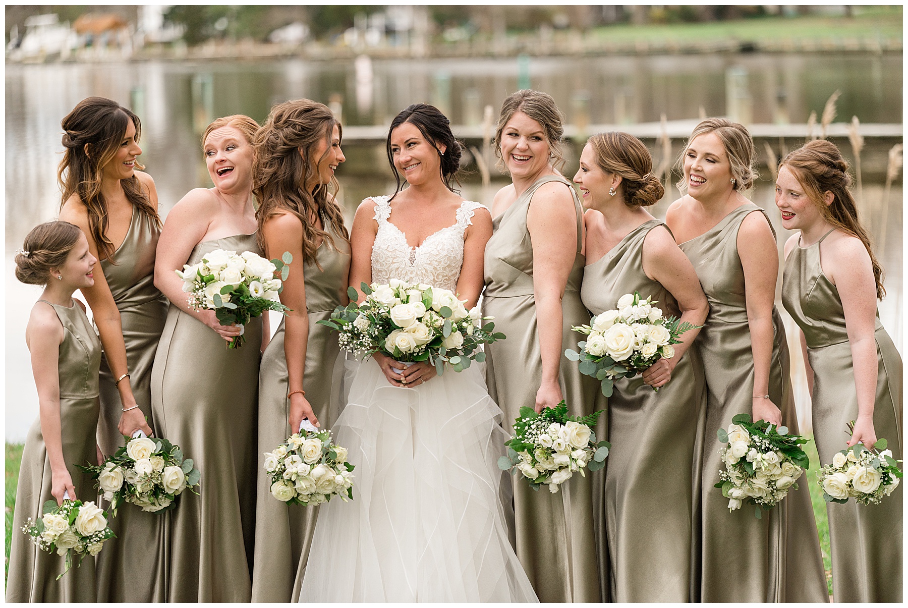 bride and bridesmaids