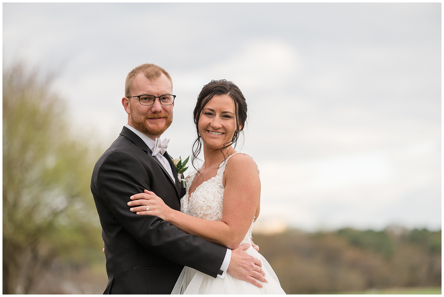 bride and groom portrait