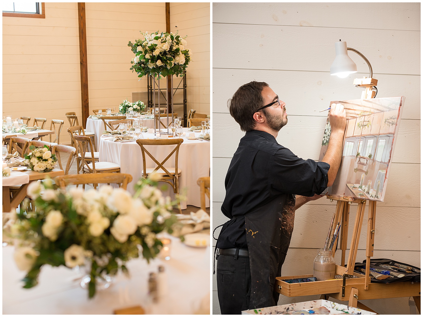 kent island resort reception details live wedding painter