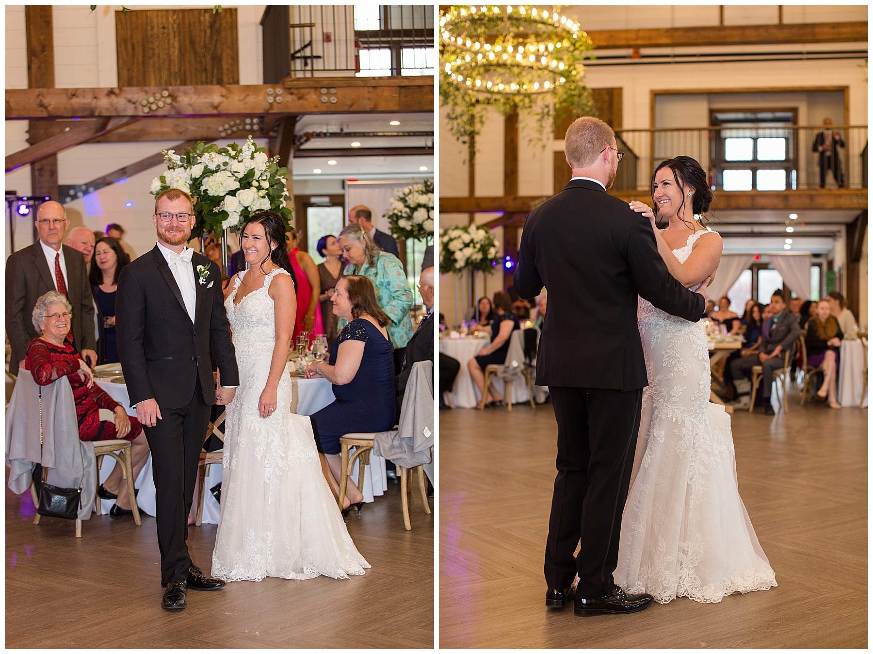 bride and groom entrance first dance