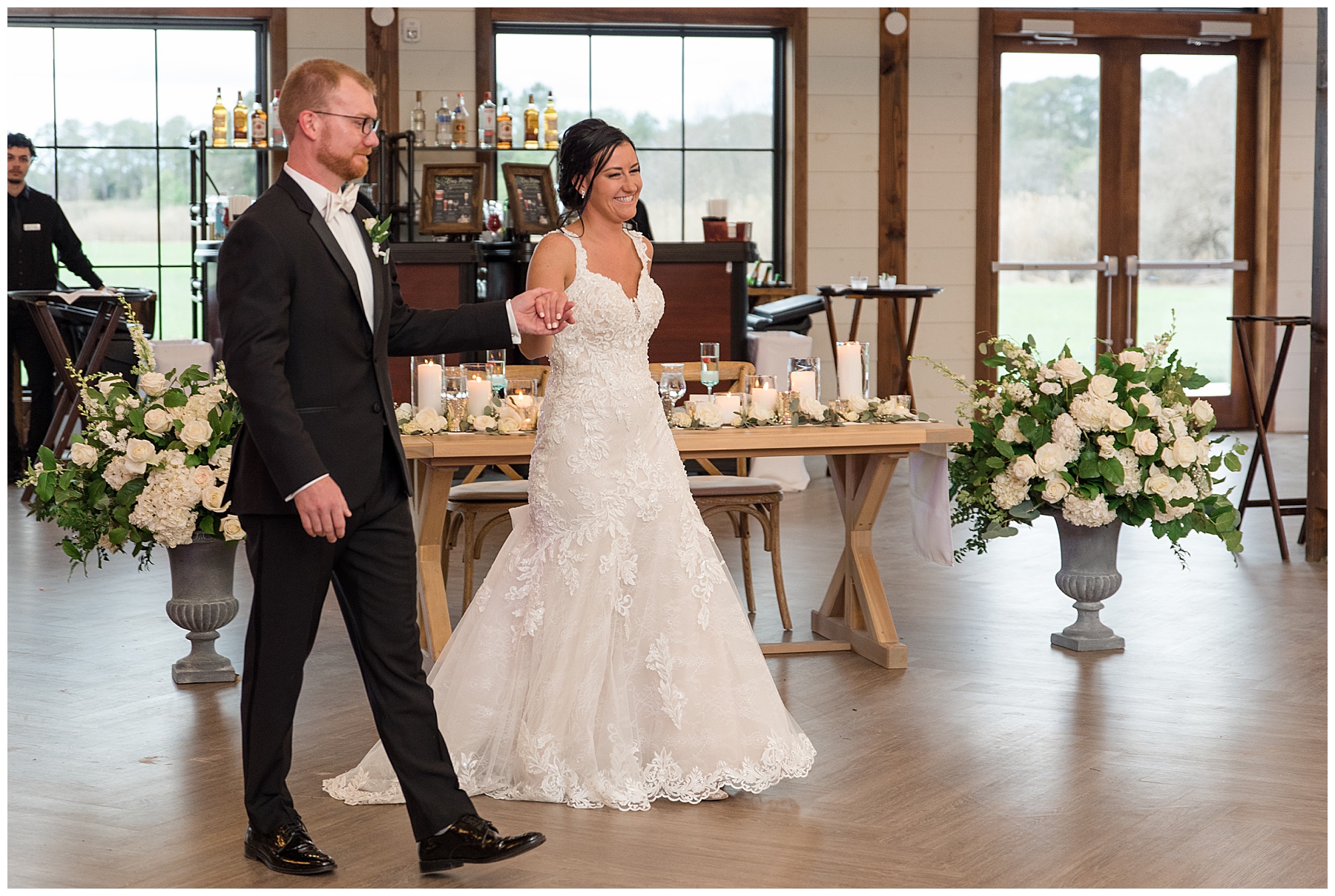 bride and groom entrance first dance