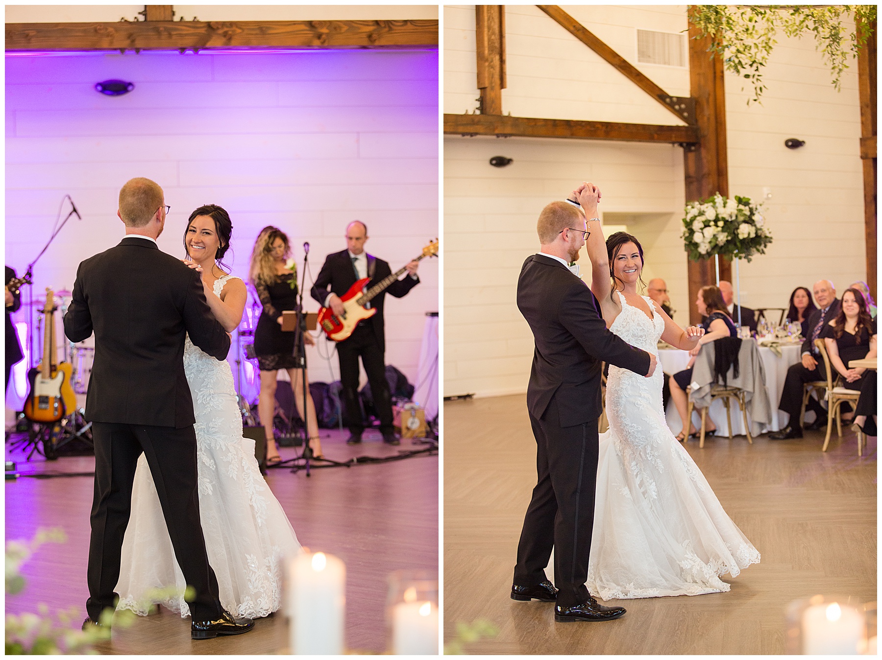 bride and groom first dance