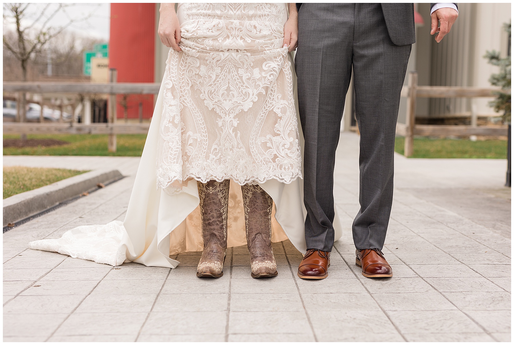 bride and groom shoes cowboy boots