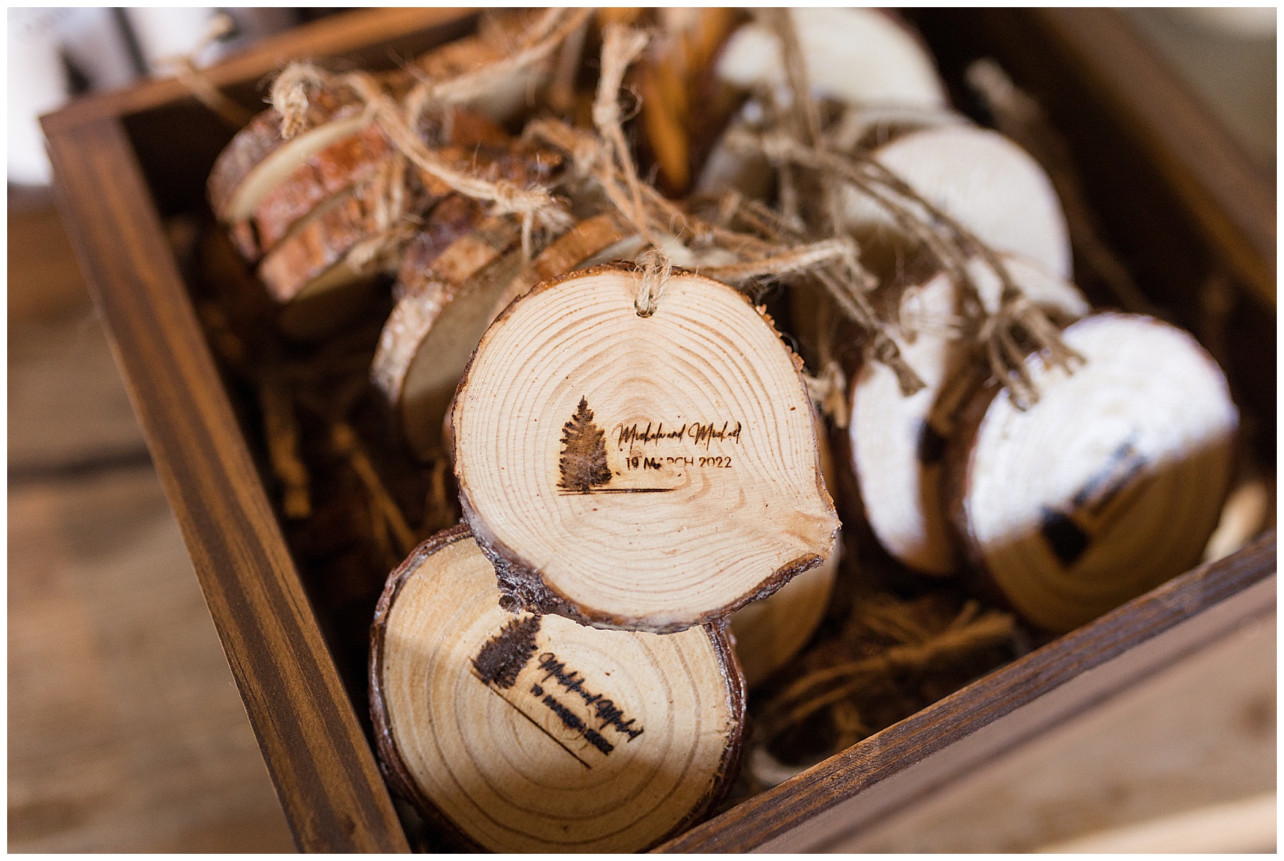 wedding details wooden favors