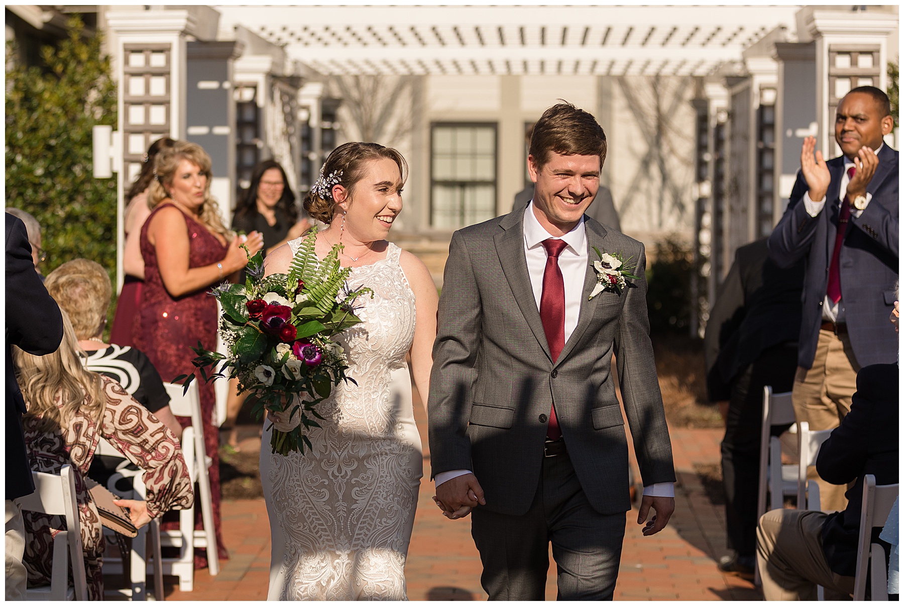 wedding ceremony at chesapeake bay beach club inn recessional