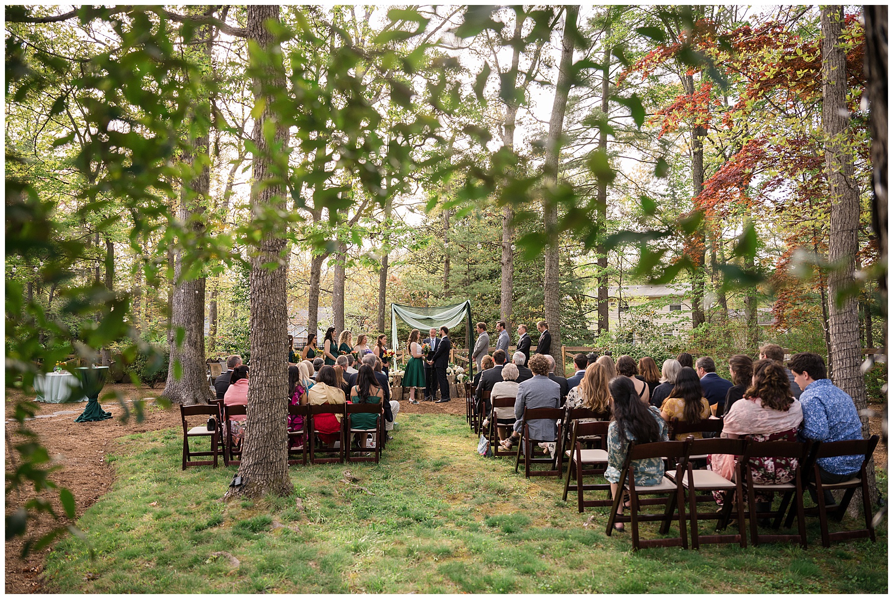 backyard elopement ceremony