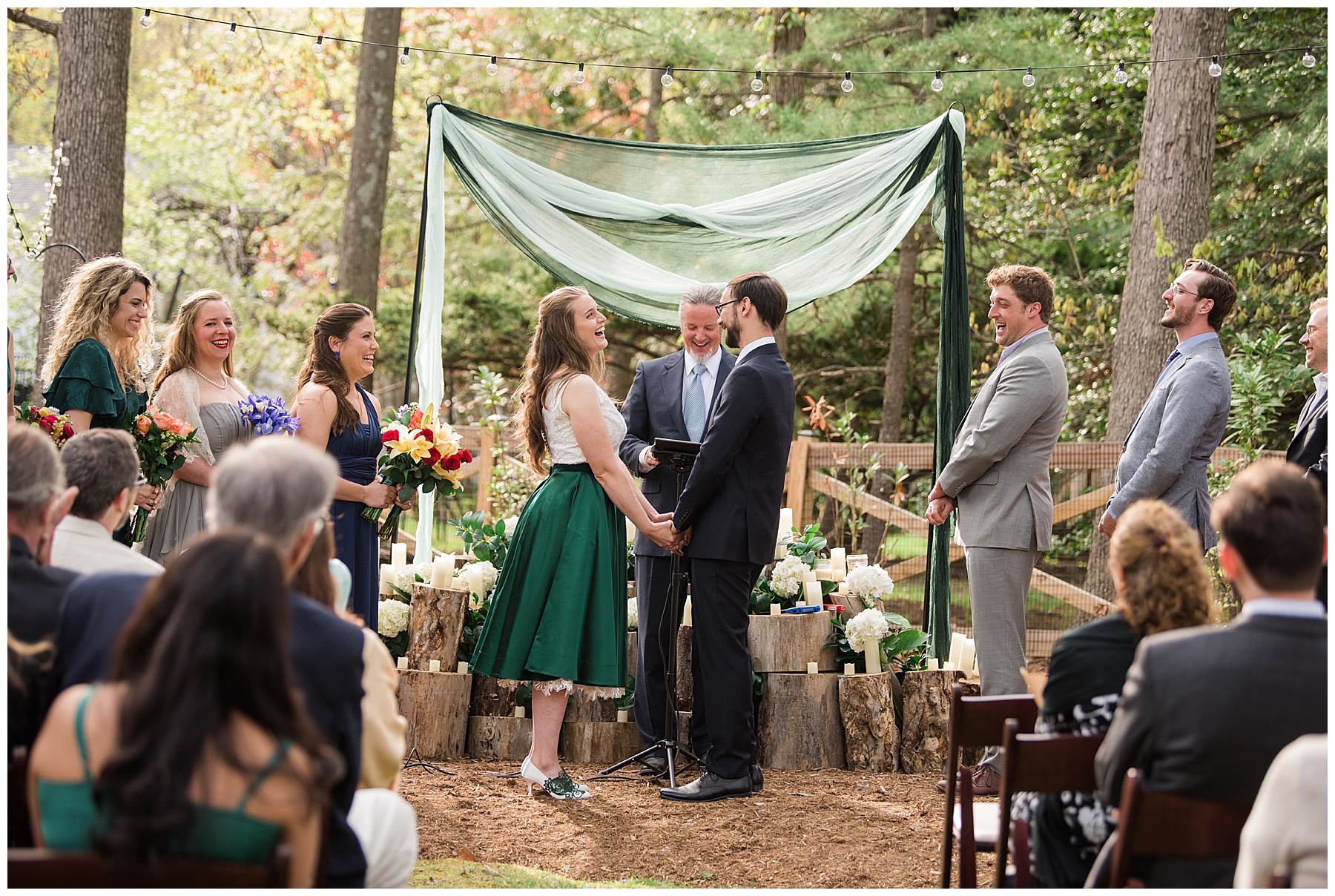 backyard elopement ceremony