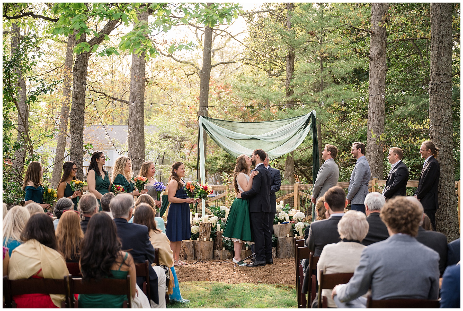 backyard elopement ceremony