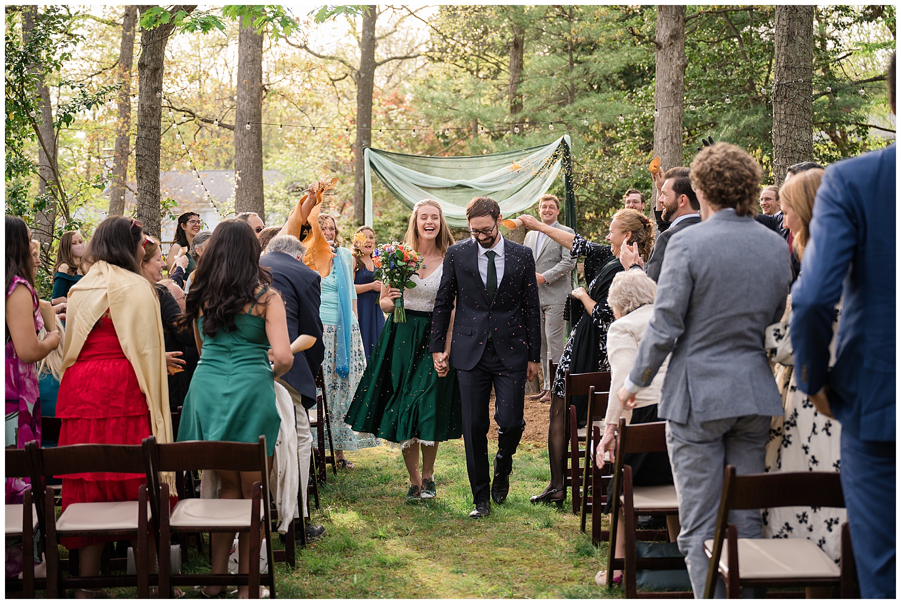 backyard elopement ceremony