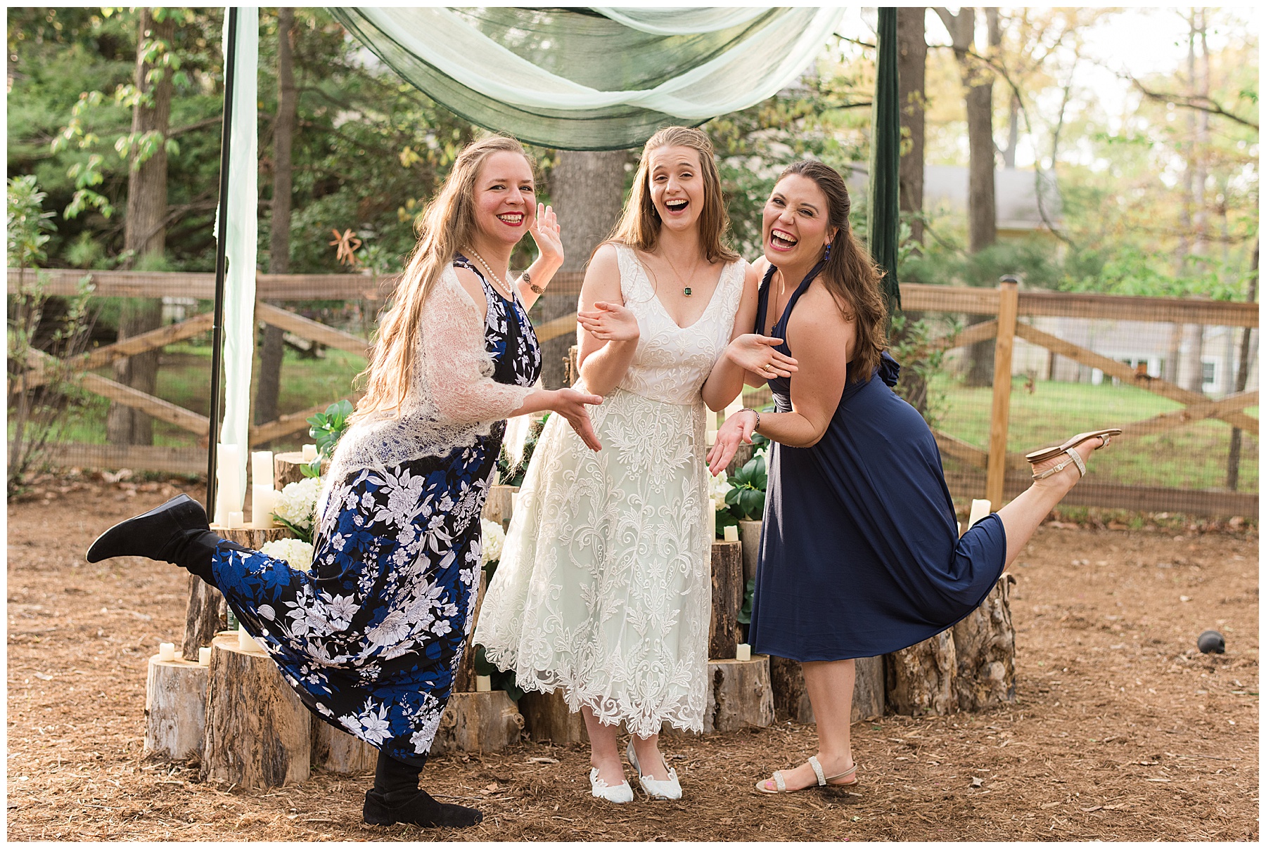 candid wedding guests