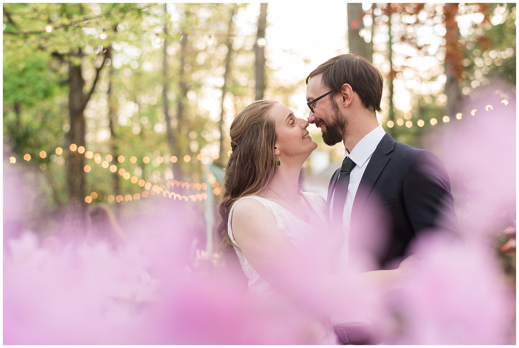 bride and groom portrait embrace