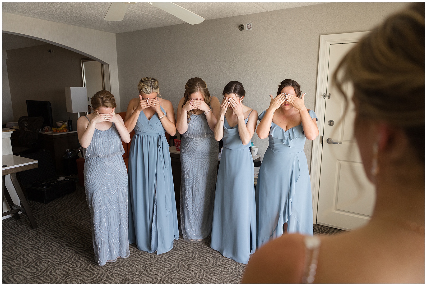 bridesmaids first look