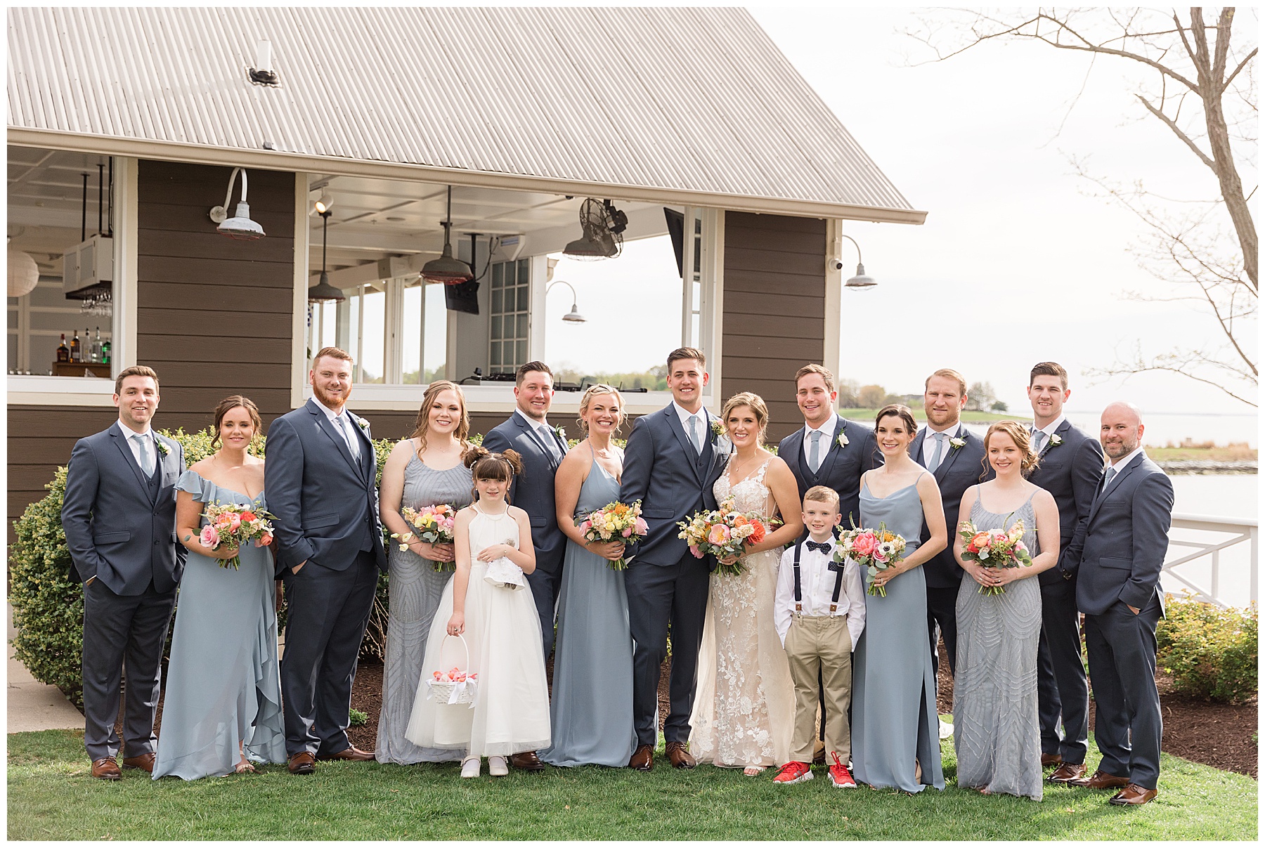 formal wedding party photo