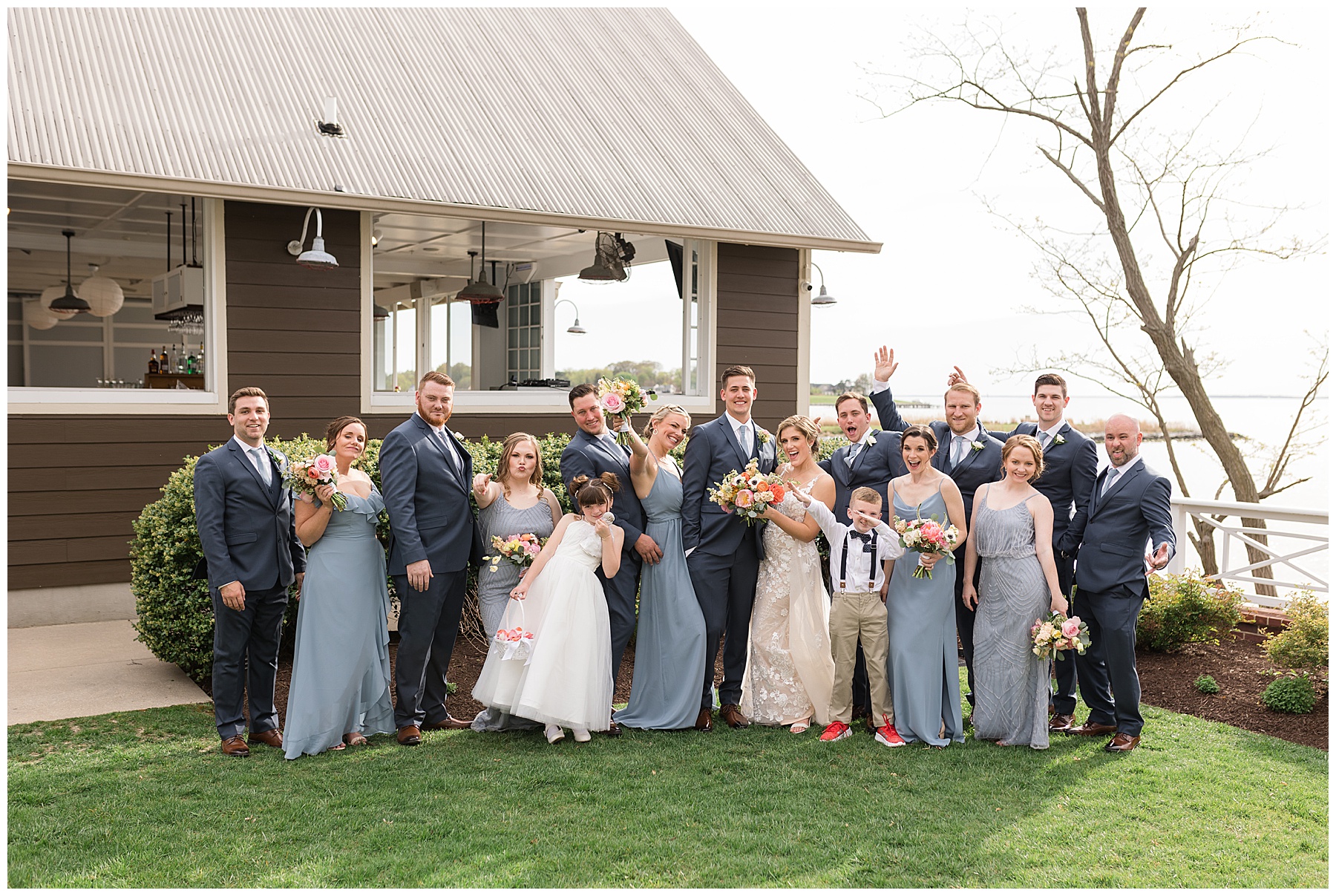 formal wedding party photo