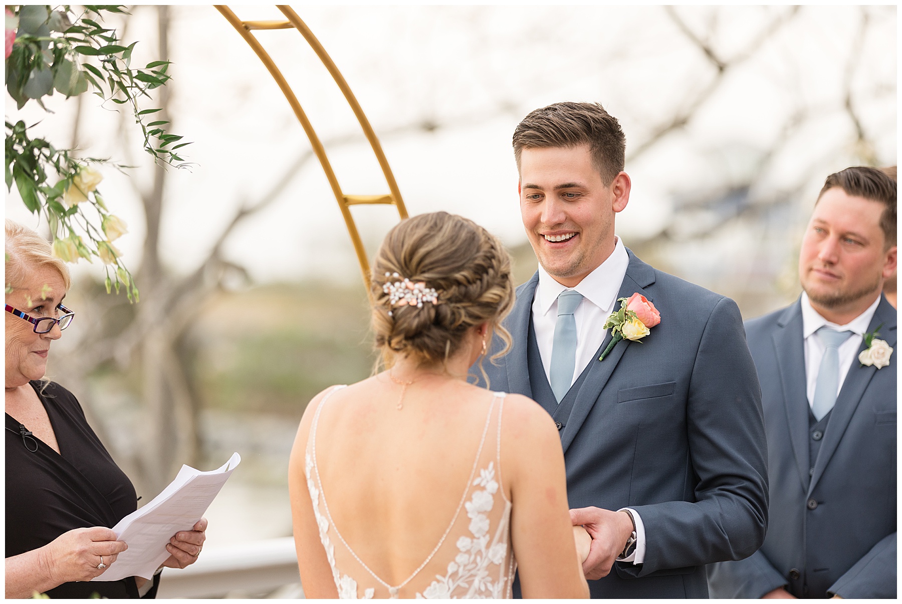 chesapeake bay beach club beach house ceremony